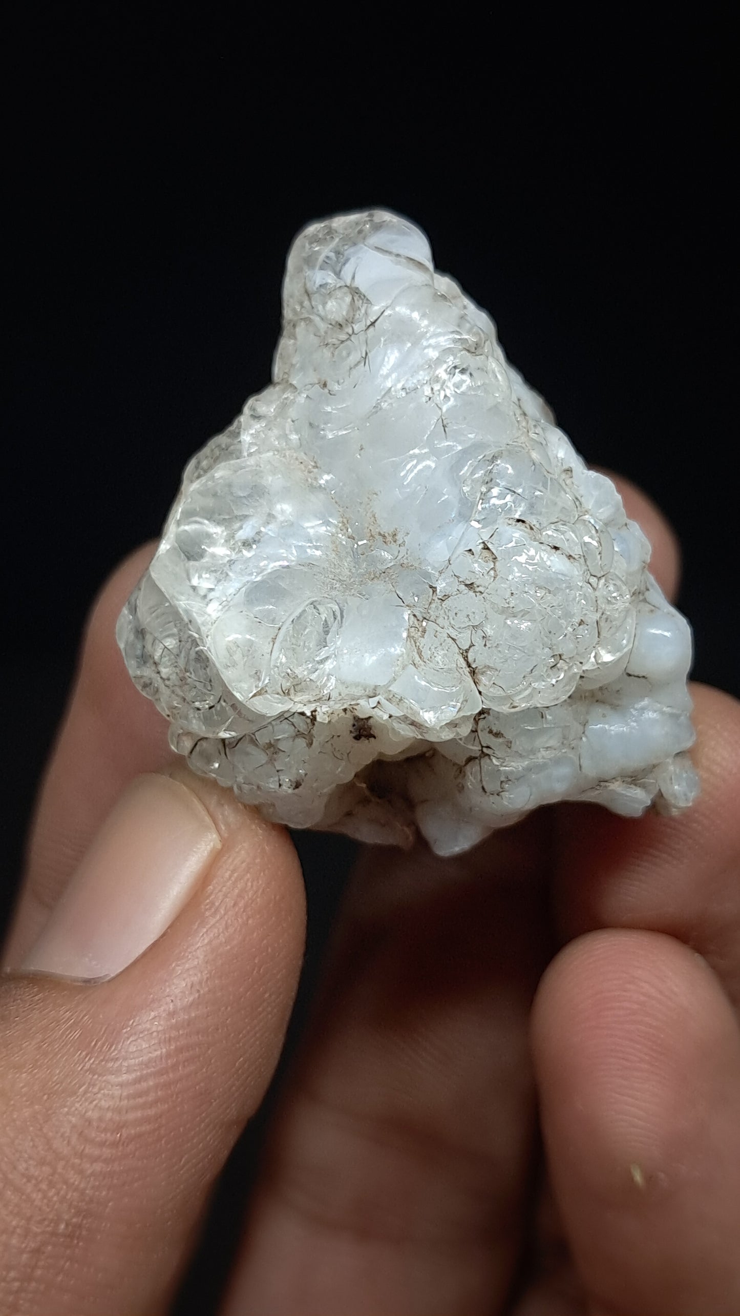 Hyalite Opal on Matrix (Mexico) Rough Crystal Stone | UV-Reactive Mineral Specimen #OH6