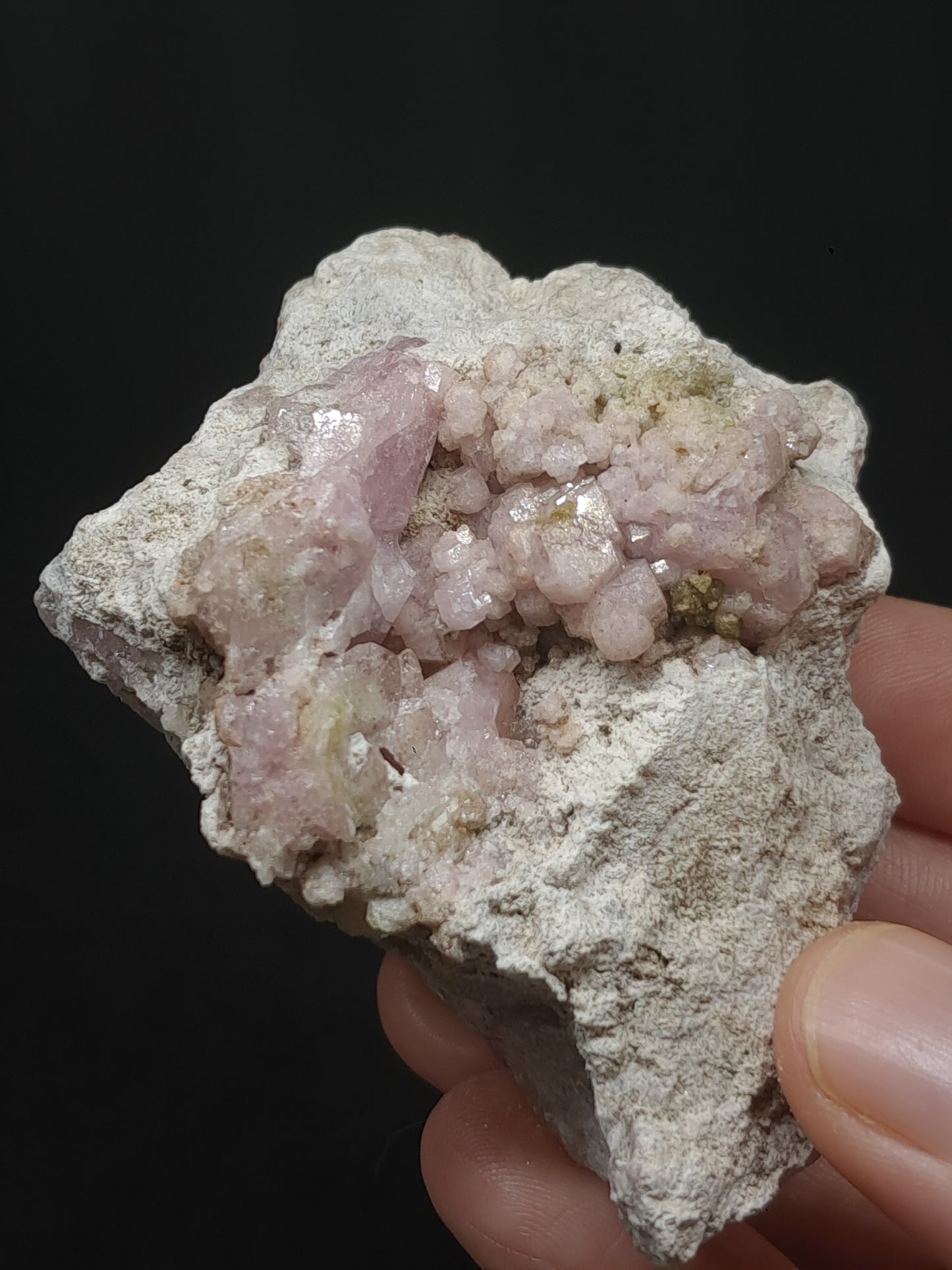 Grossular Garnet on Matrix (Mexico) Pink Garnet Cluster |Rough Crystal Stone | Mineral Specimen #GR18