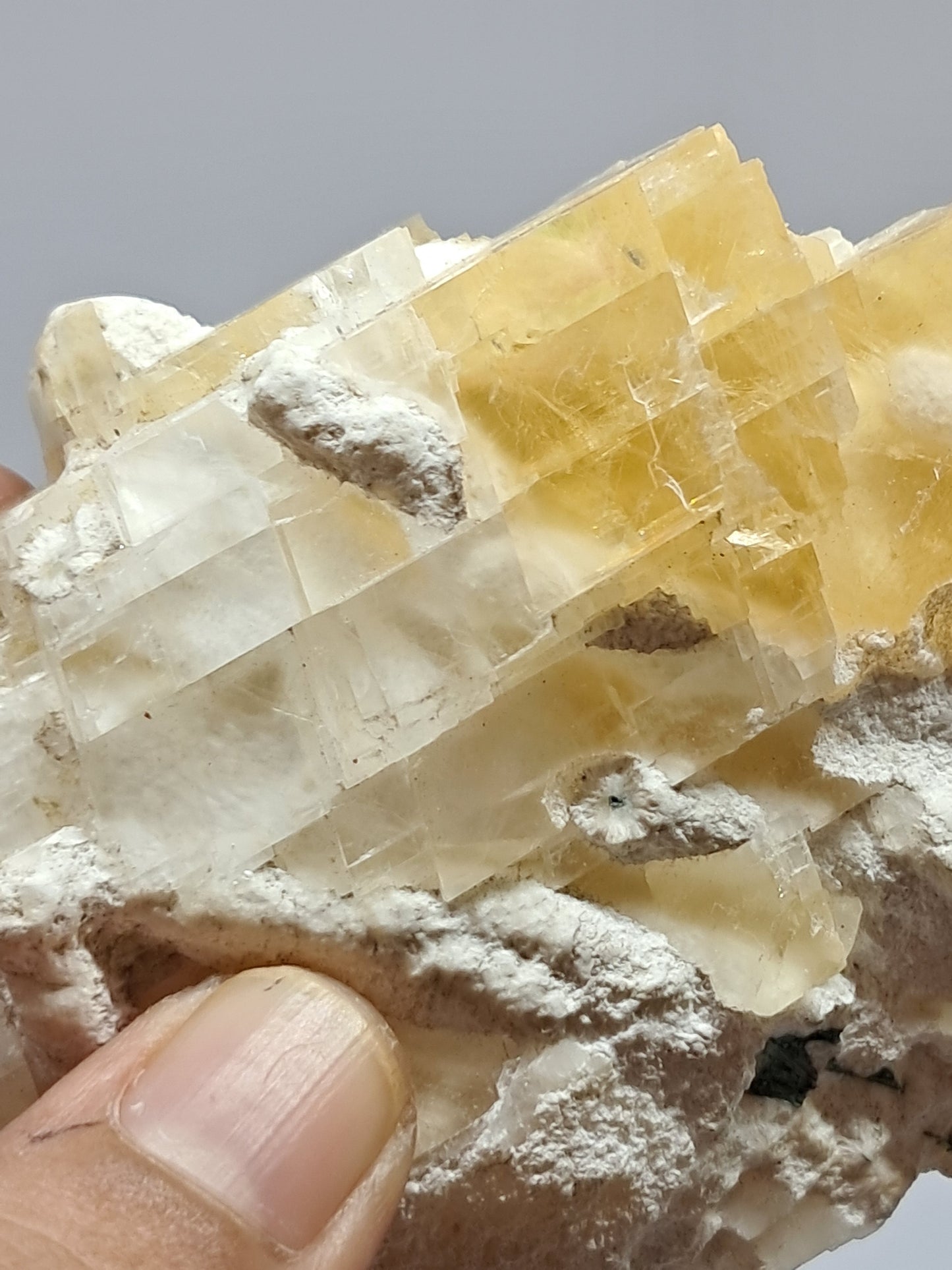 Honey Calcite w/ Okenite (India) Rough Crystal | Natural Stone | Mineral Specimen #CA17