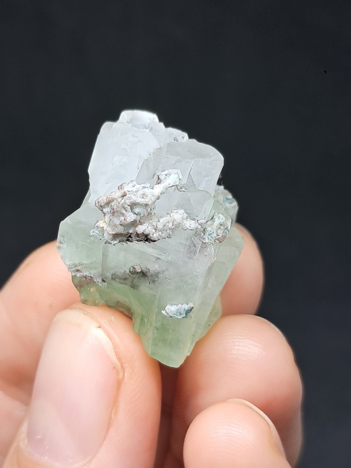 Green Apophyllite (Fluorapophyllite) (Ajanta) Natural Crystal | Mineral Specimen #GA41
