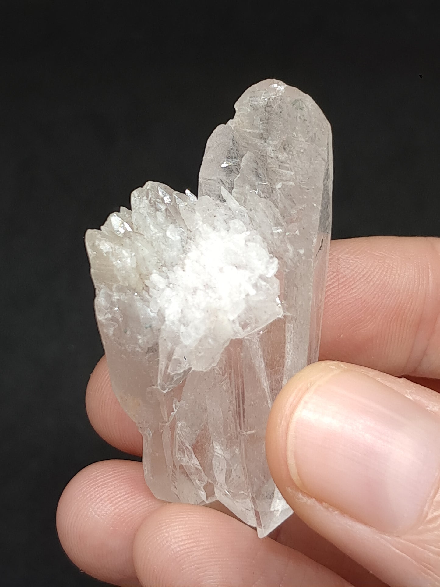 Himalayan Clear Quartz *Hug* & *Self-Healed* Formation | Natural Crystal | Mineral Specimen #CH83