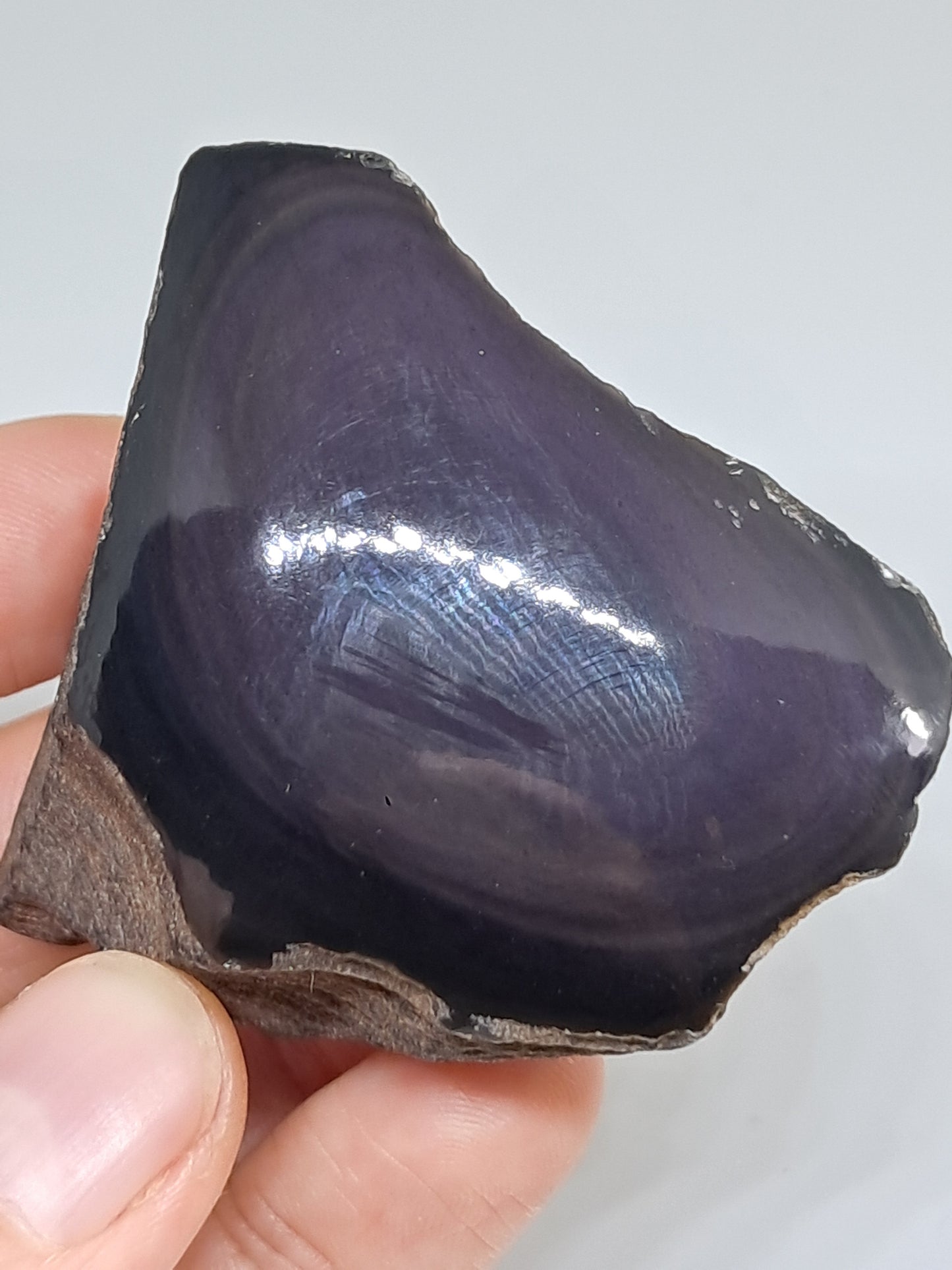 Rainbow Obsidian (Mexico) Natural Stone | Half Polished Half Rough #RO9