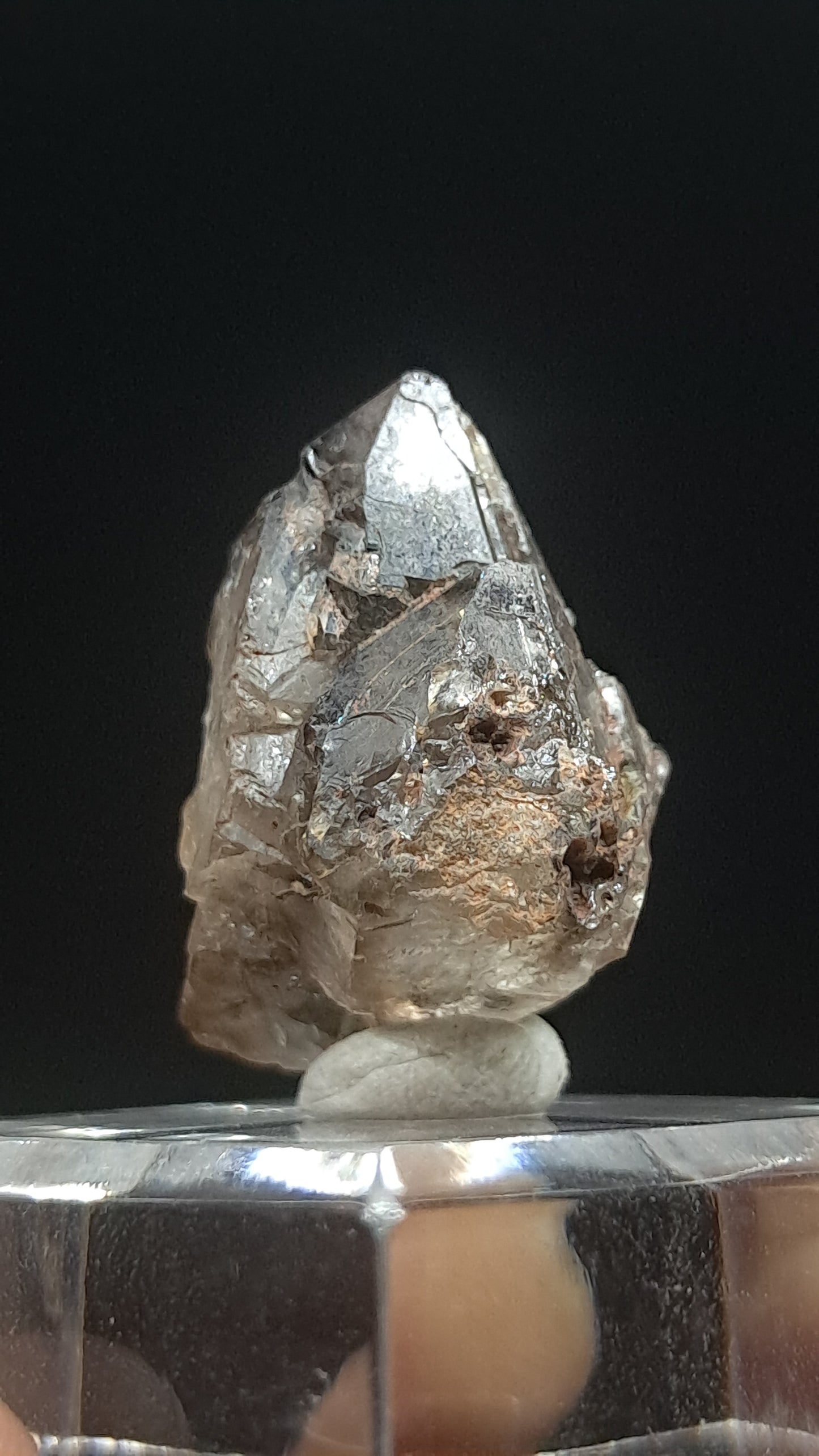 Elestial Smokey Quartz Scepter (Karur) Raw Natural Crystal | Mineral Specimen #EQ23