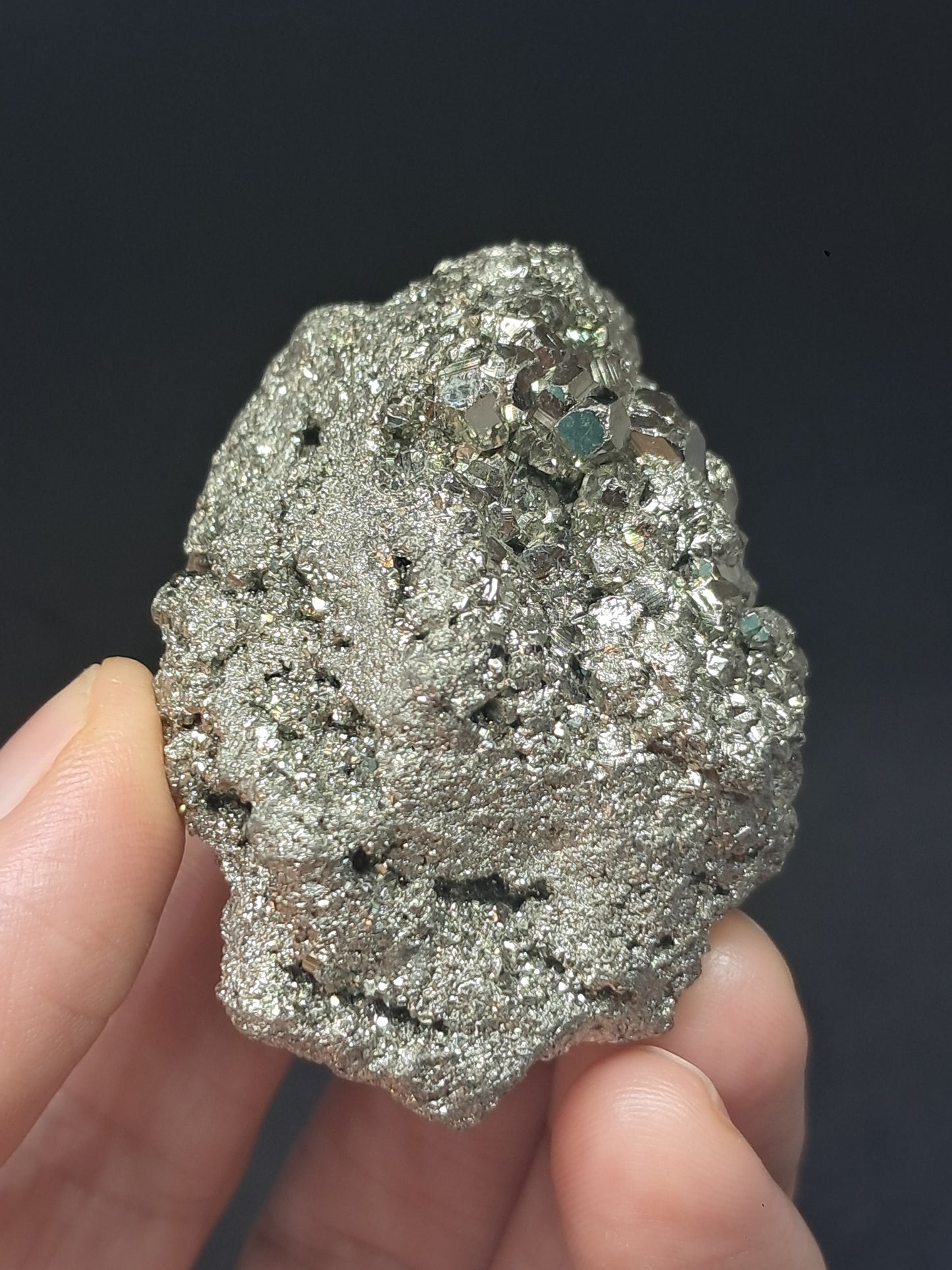 Pirita en bruto (Perú) | Cluster natural | Muestra de mineral | Rocas y cristales #PR20