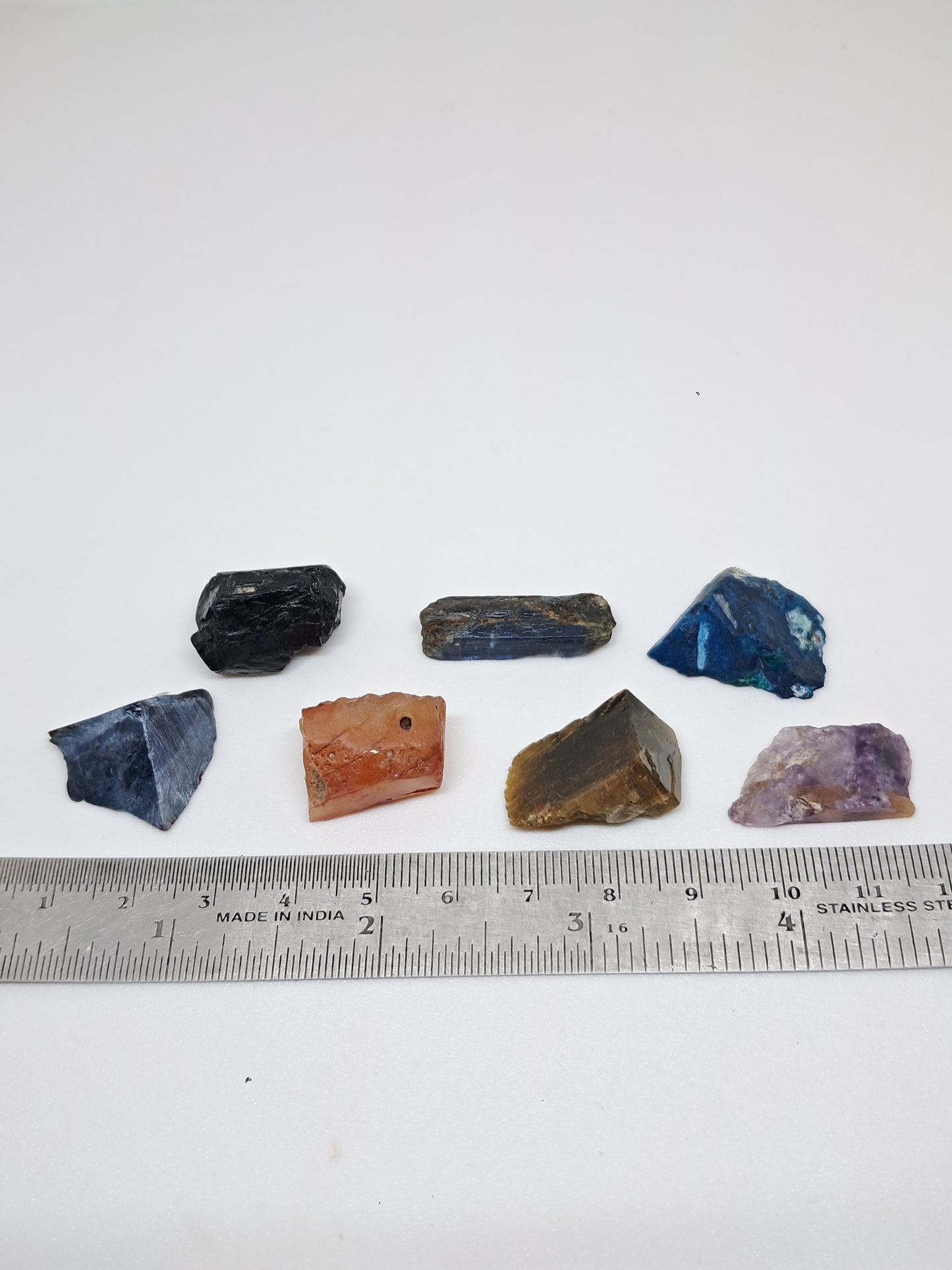Set of 7 Small Rough Stones | Raw Crystals #RCS24
