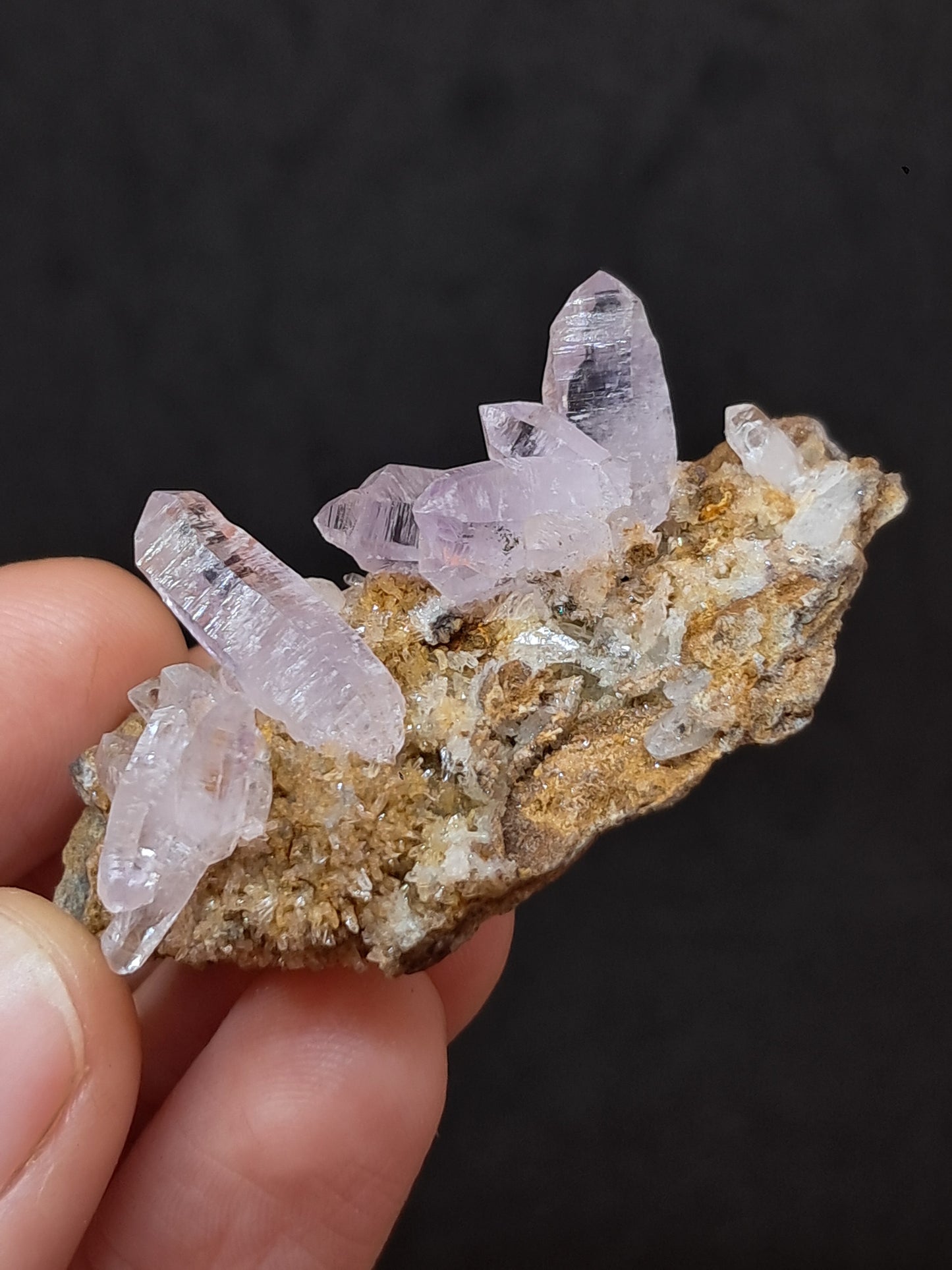 Veracruz Amethyst Crystals on Matrix (Mexico) | Natural Cluster | Mineral Specimen #VA20