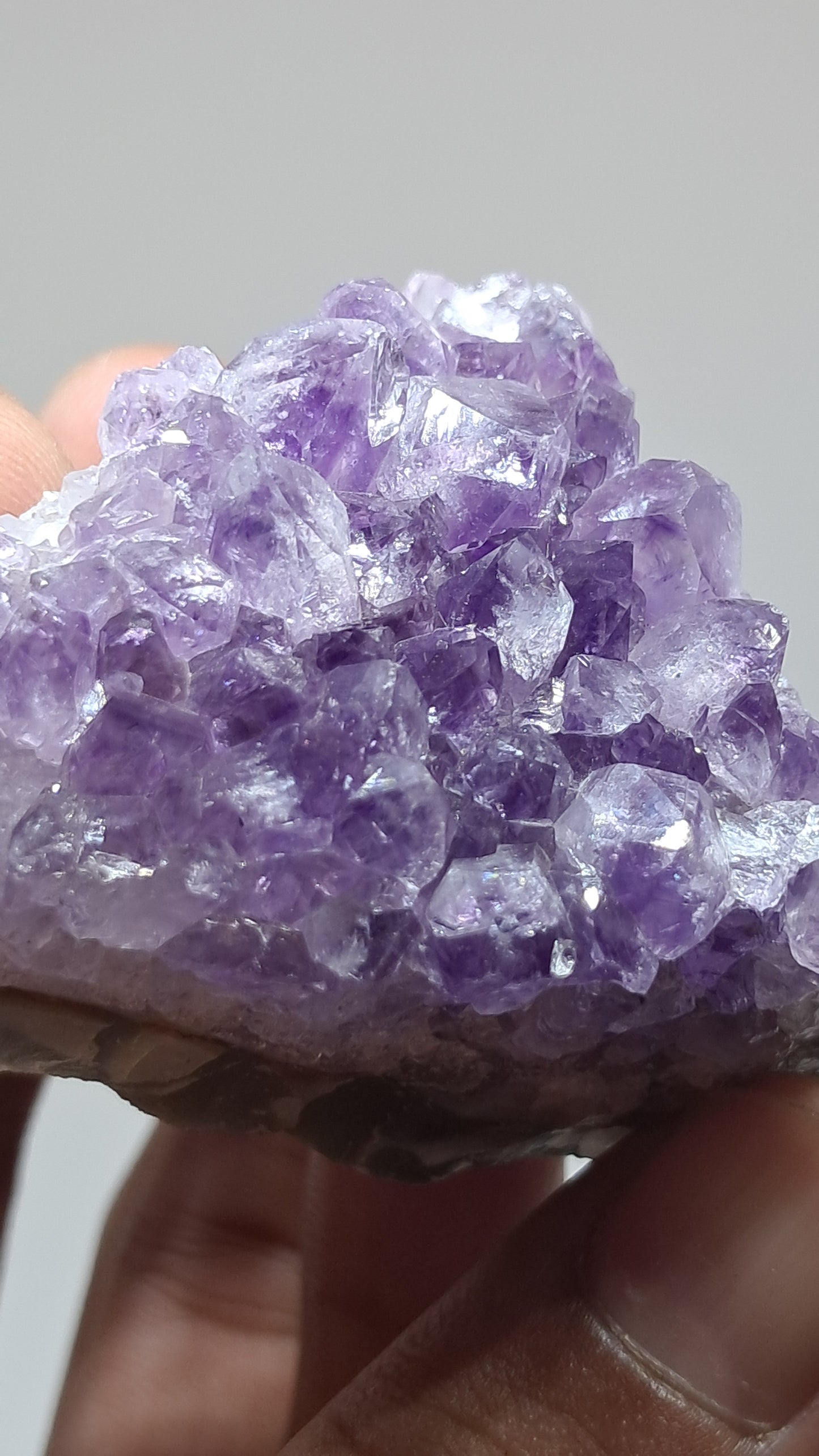 Amatista Morada Profunda Sobre Ágata (Brasil) | Drusa Natural | Mineral #AMB6