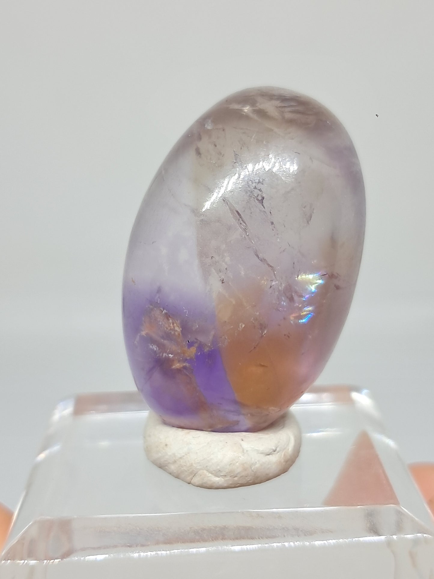 Ametrine Shivalingam (Madagascar) Polished Natural Stone #AMT3
