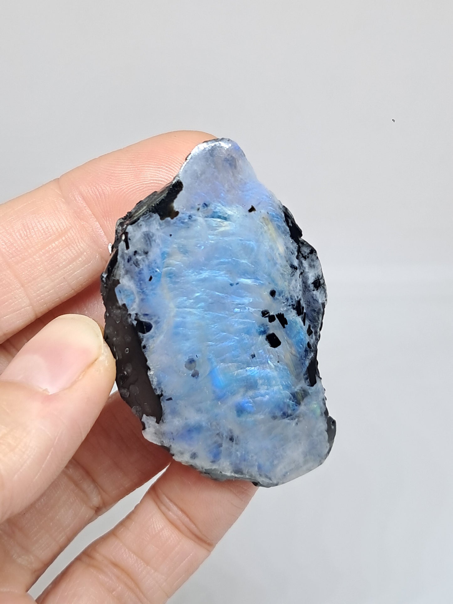White Labradorite | Rainbow Moonstone *High Grade* (Tamil Nadu) Rough & Polished Stone | Natural Rock #MN16
