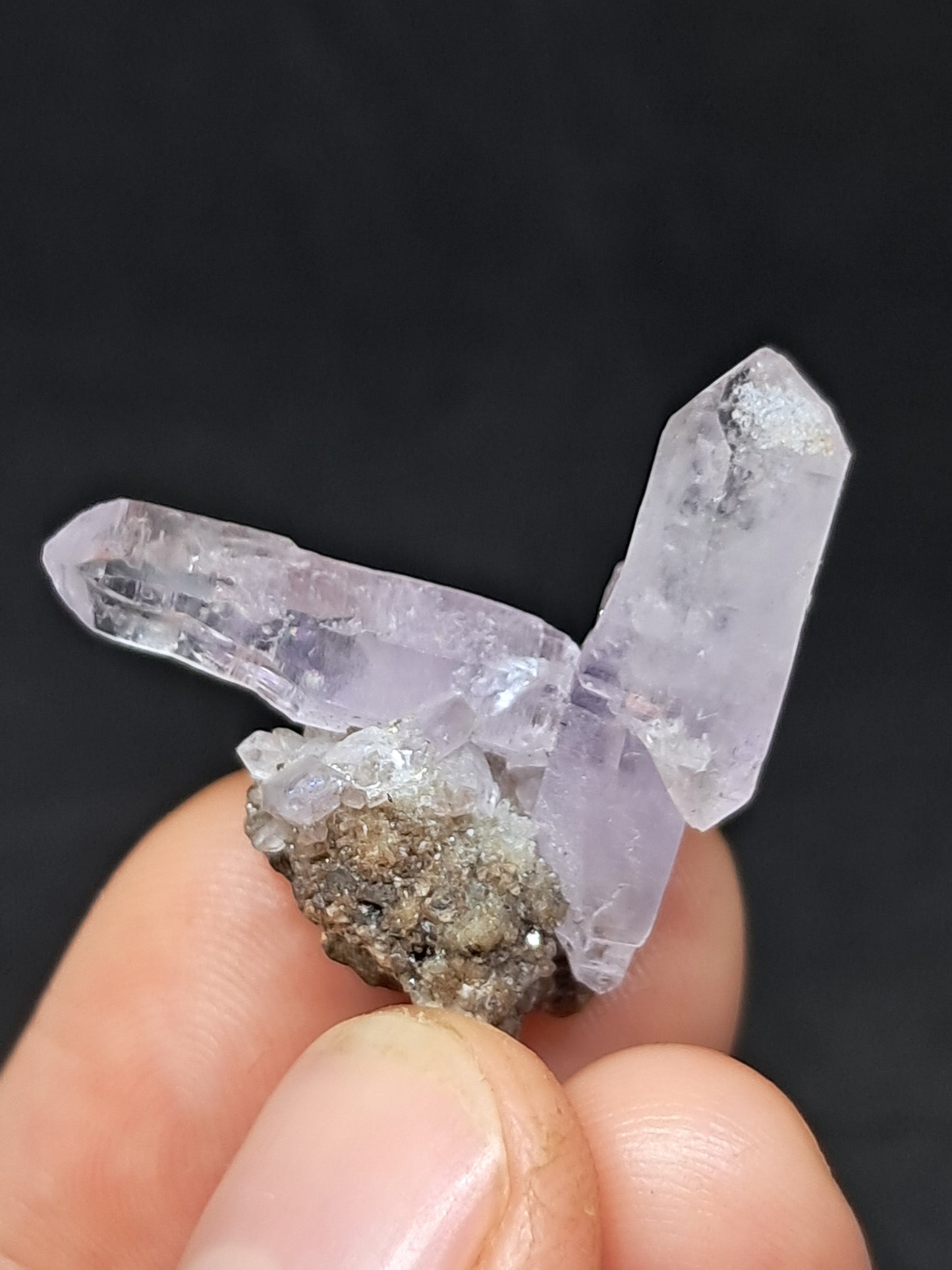 Veracruz Amethyst Scepter Crystals on Matrix (Mexico) | Natural Cluster | Mineral Specimen #VA27