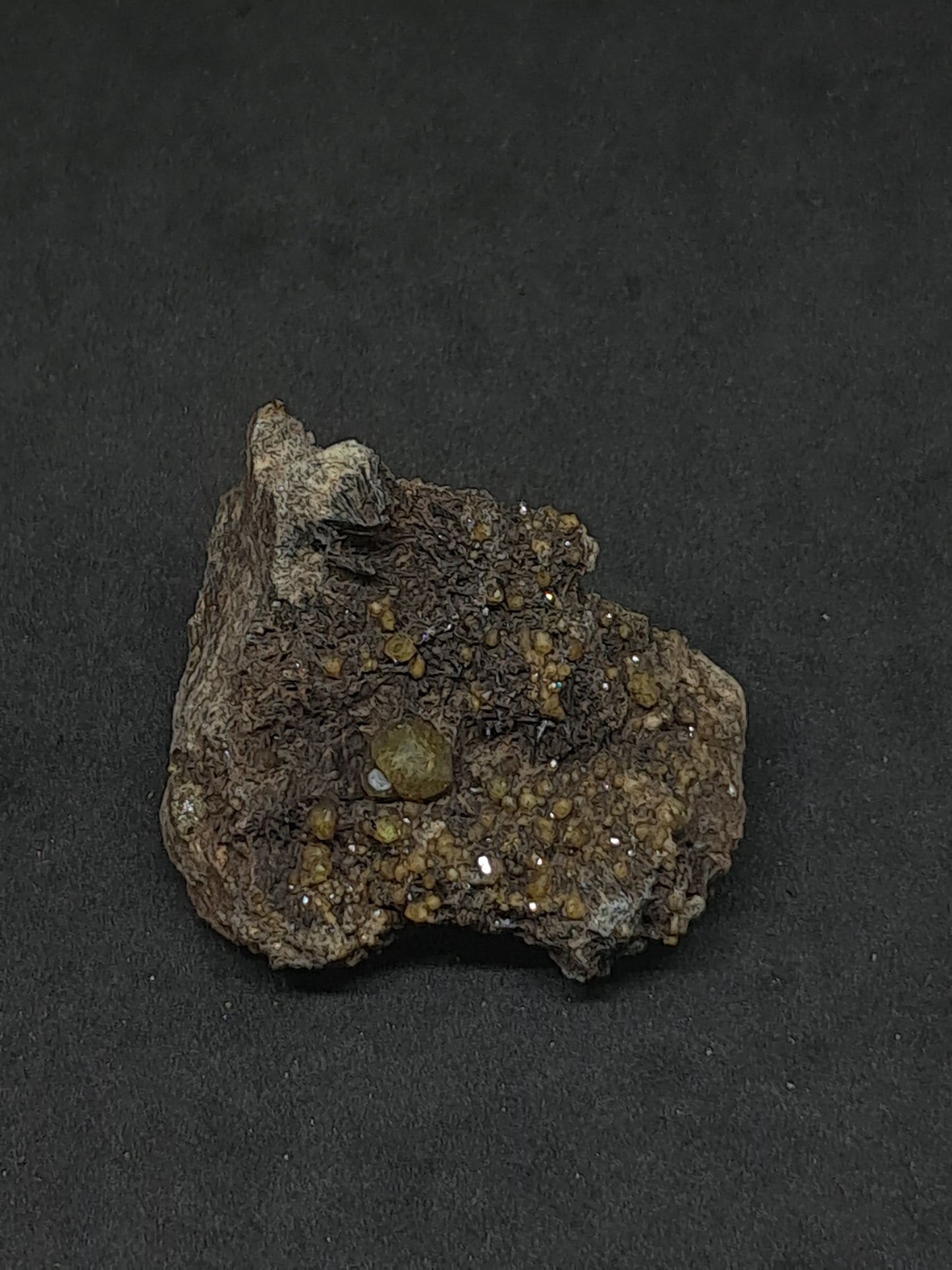 Green Garnet w/ Aegirine (Acmite) on Matrix (Mexico) Andradite Garnet Cluster |Rough Crystal Stone | Mineral Specimen #GR28