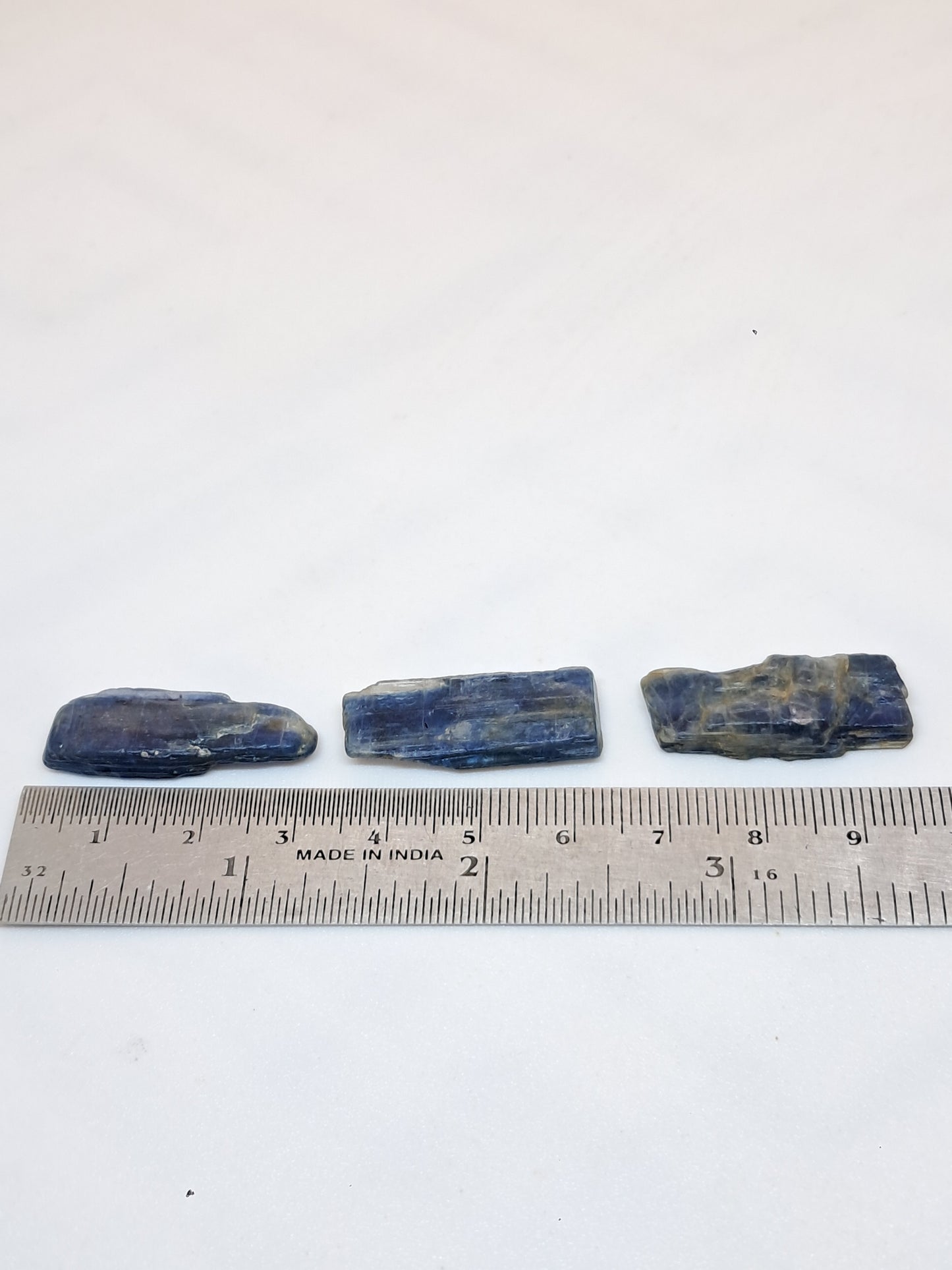 Set of 3 Blue Kyanites (Nepal) Natural Crystals #KY24