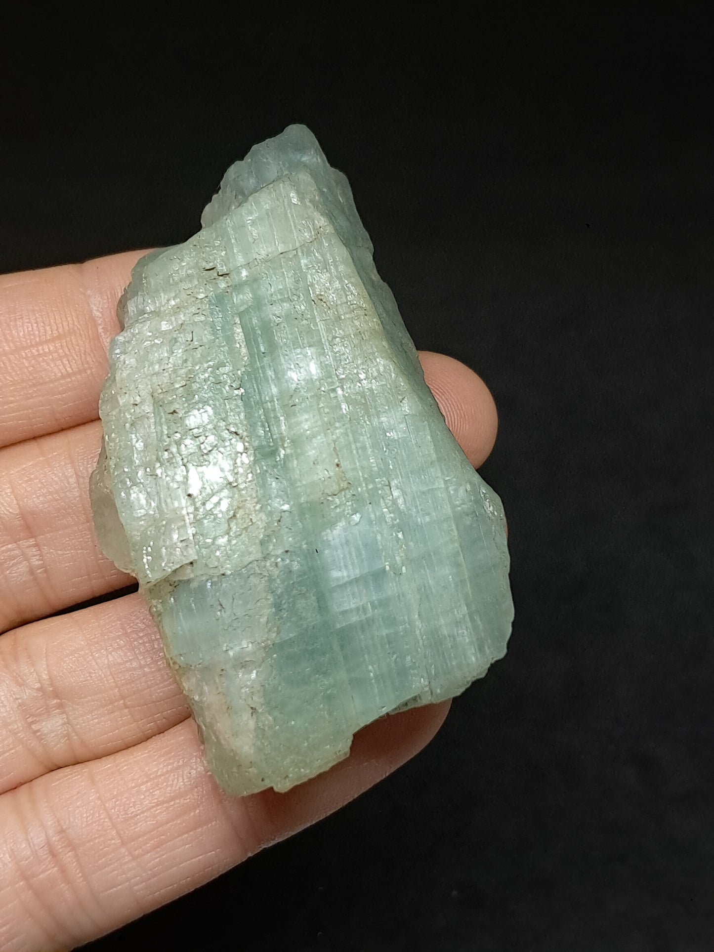 Aquamarine (Andhra Pradesh) Rough Natural Crystal | Mineral Specimen #AQM40