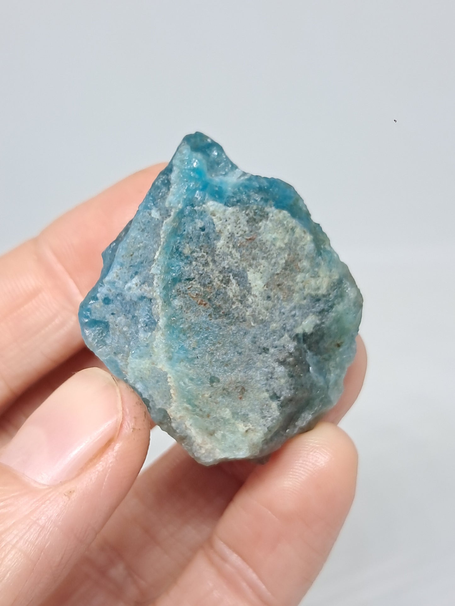 Piedra natural de apatita azul (Madagascar) n.° AP7