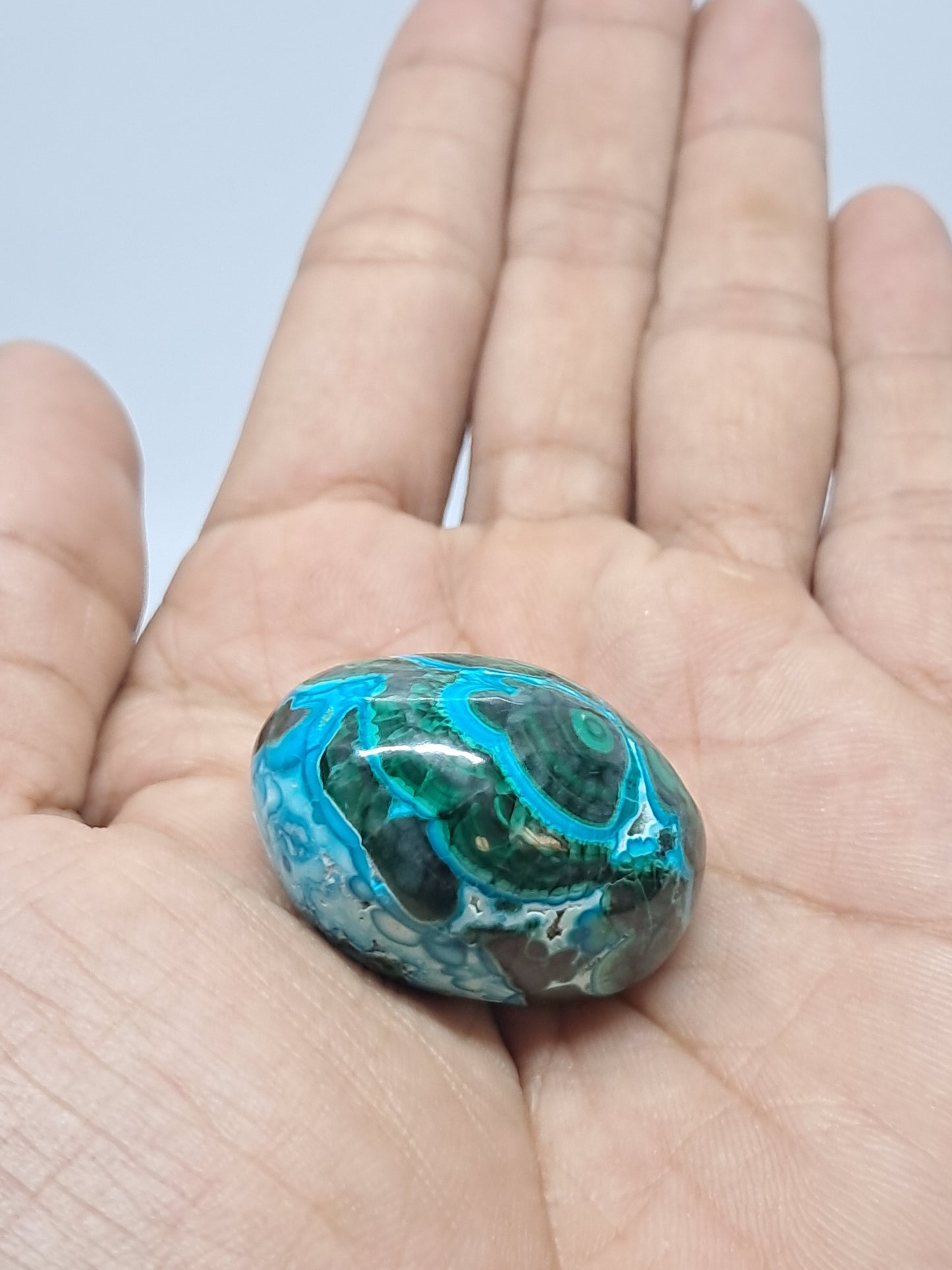 Chrysocolla Malachite Tumbled | Polished Natural Stone | Good Quality #CM22