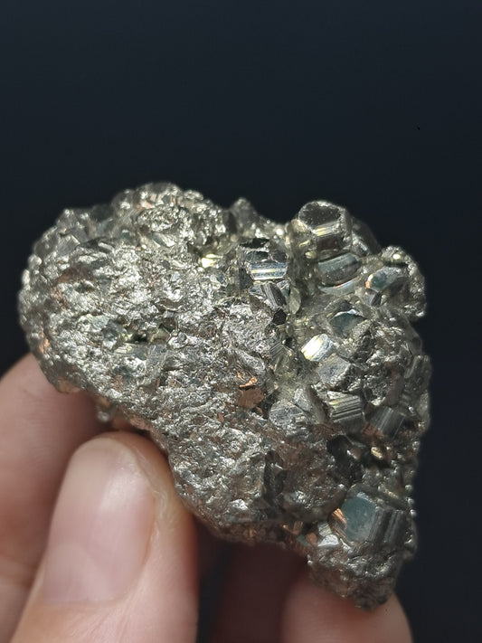 Pirita en bruto (Perú) Drusa natural | Ejemplar mineral | Rocas y cristales #PR21