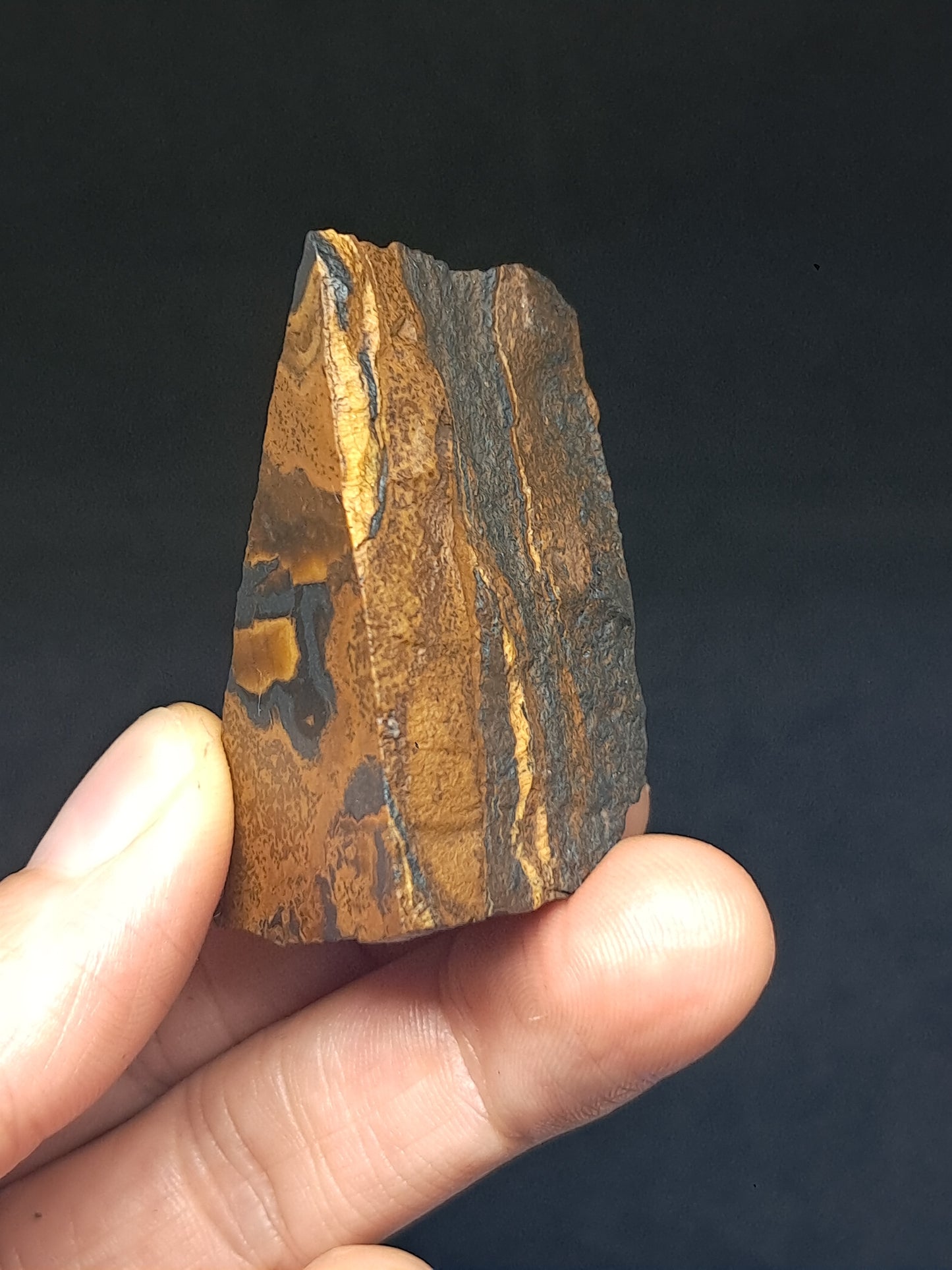Rough Tiger's Eye (India) Natural Stone #TE1