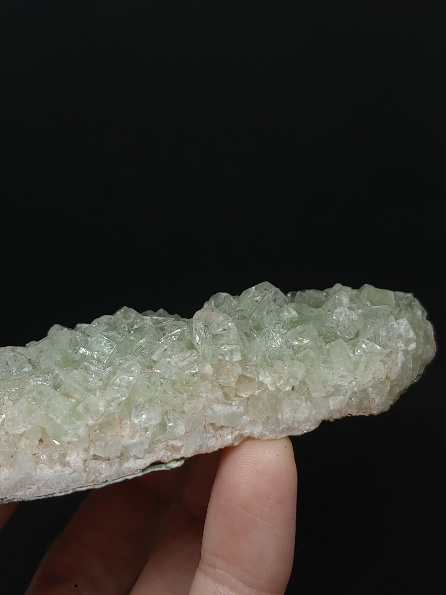 Green Apophyllite Cluster (Fluorapophyllite) (Ajanta) Rough Natural Crystal | Mineral Specimens #GA57