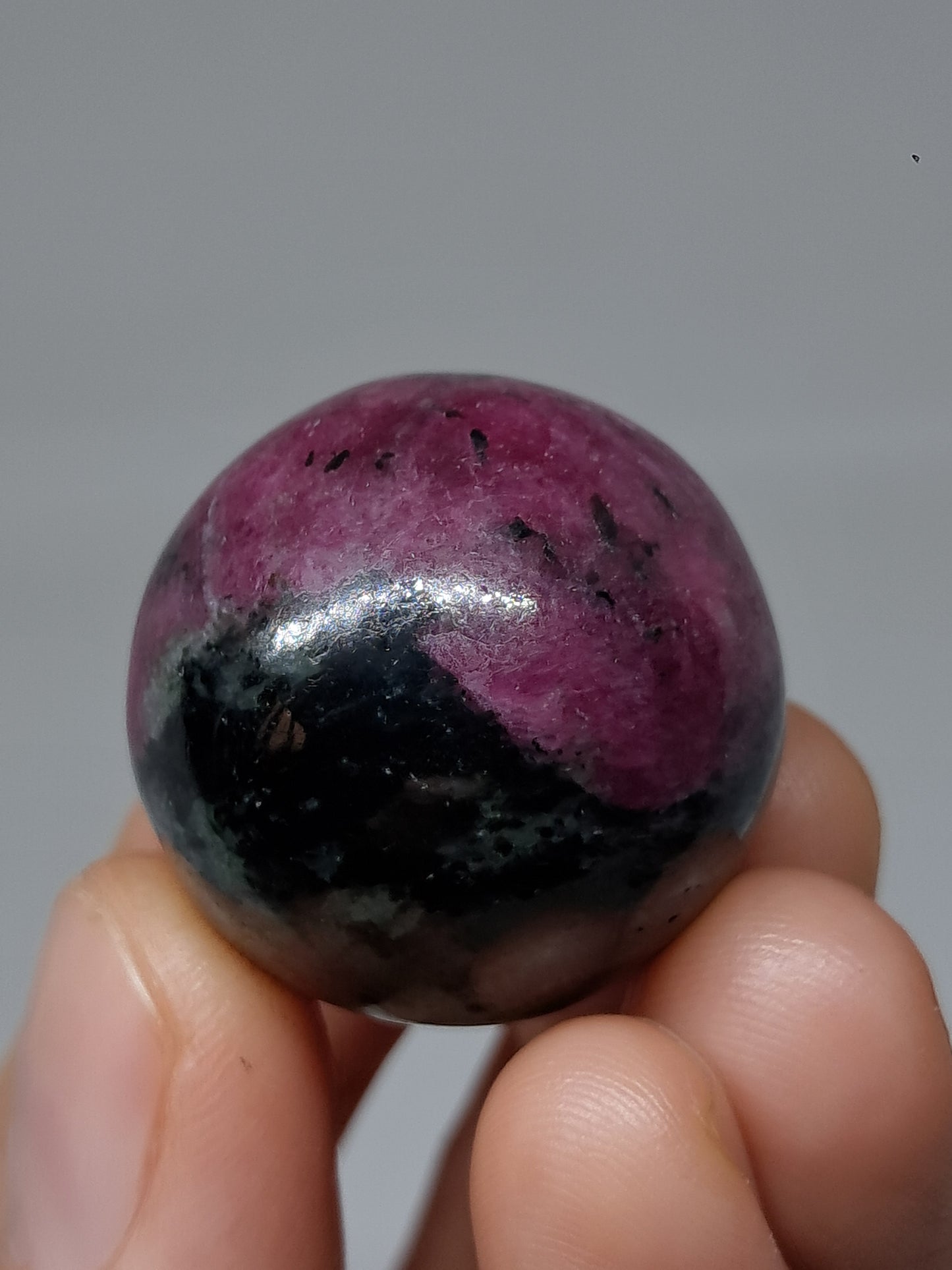 Ruby Zoisite Sphere | Natural Stone | Polished Crystal