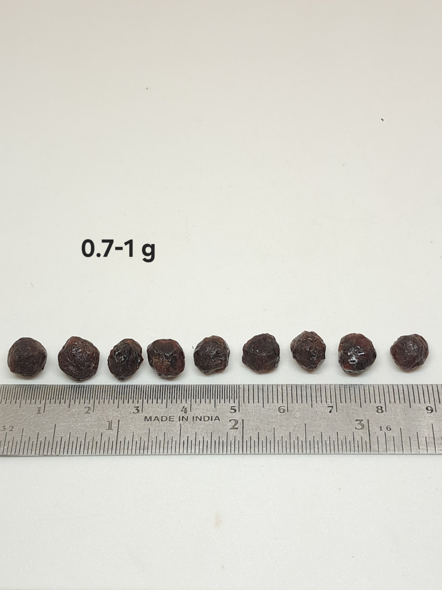 Red Garnet (Karur) Raw Crystal | Naturally Round Shaped | Rough Stone #RG11