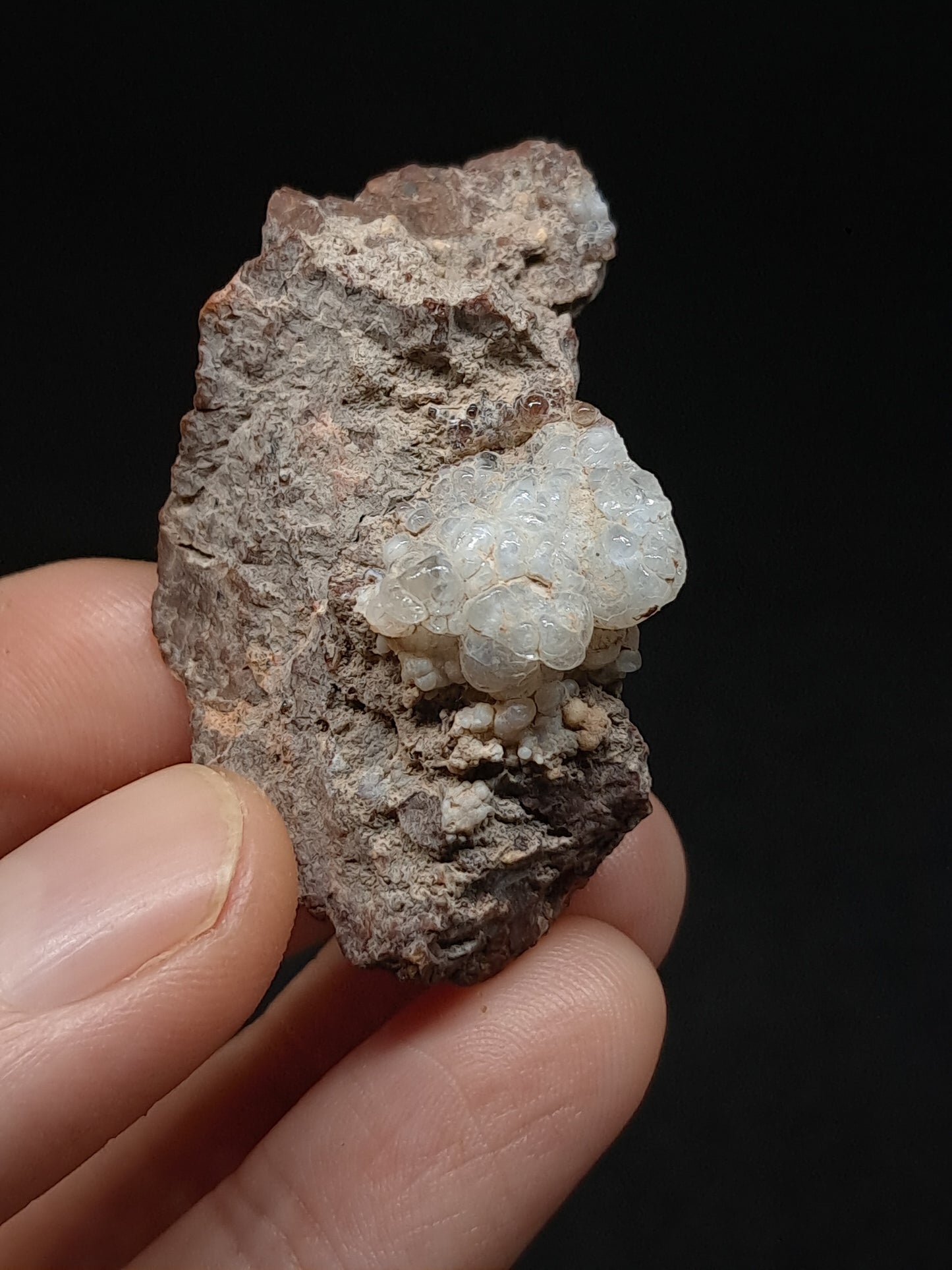 Hyalite Opal on Matrix (Mexico) Rough Crystal Stone | UV-Reactive Mineral Specimen #OH9