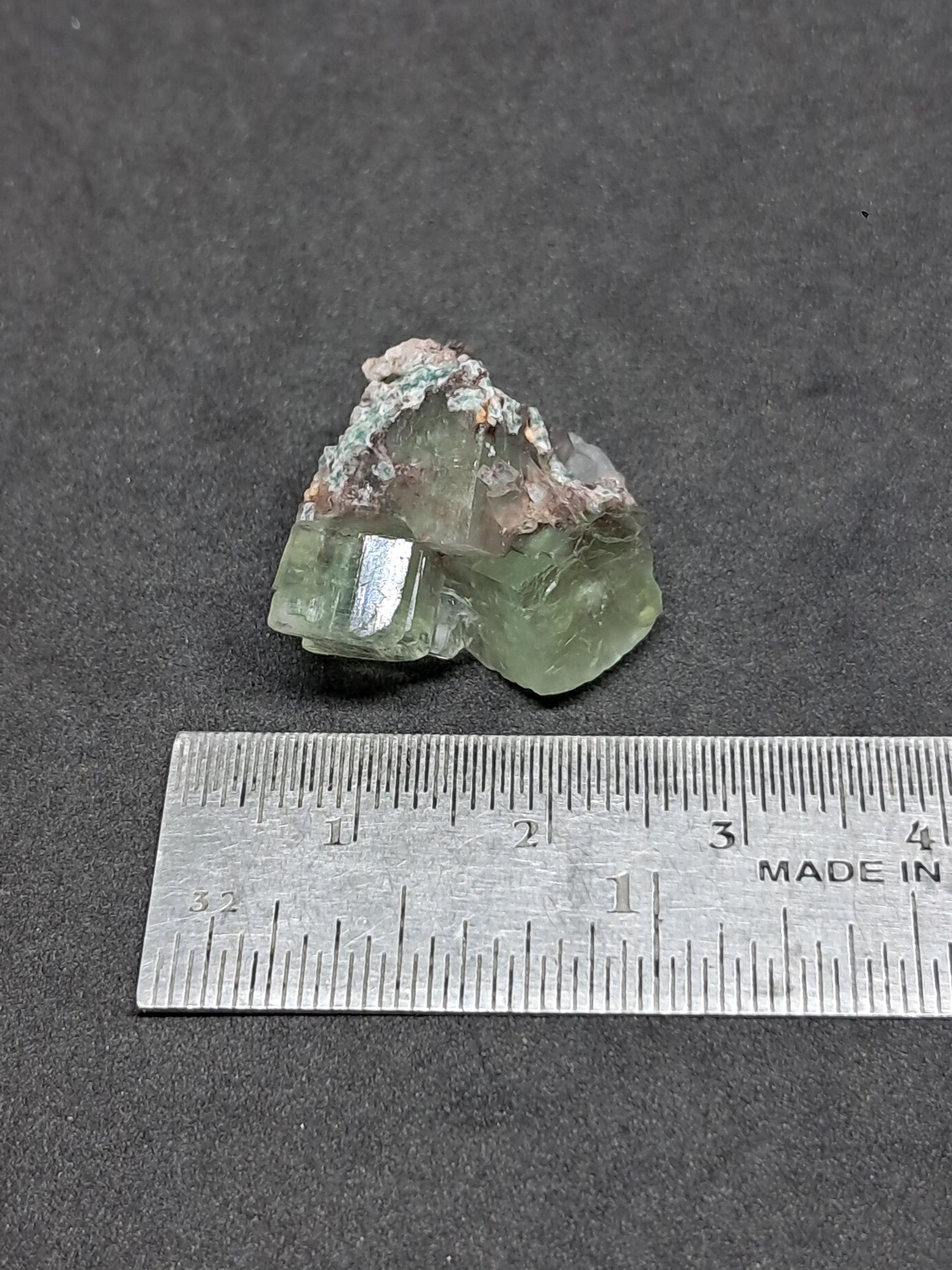 Apofilita verde (Fluorapofilita) (Ajanta) Cristal natural | Muestra de mineral #GA36