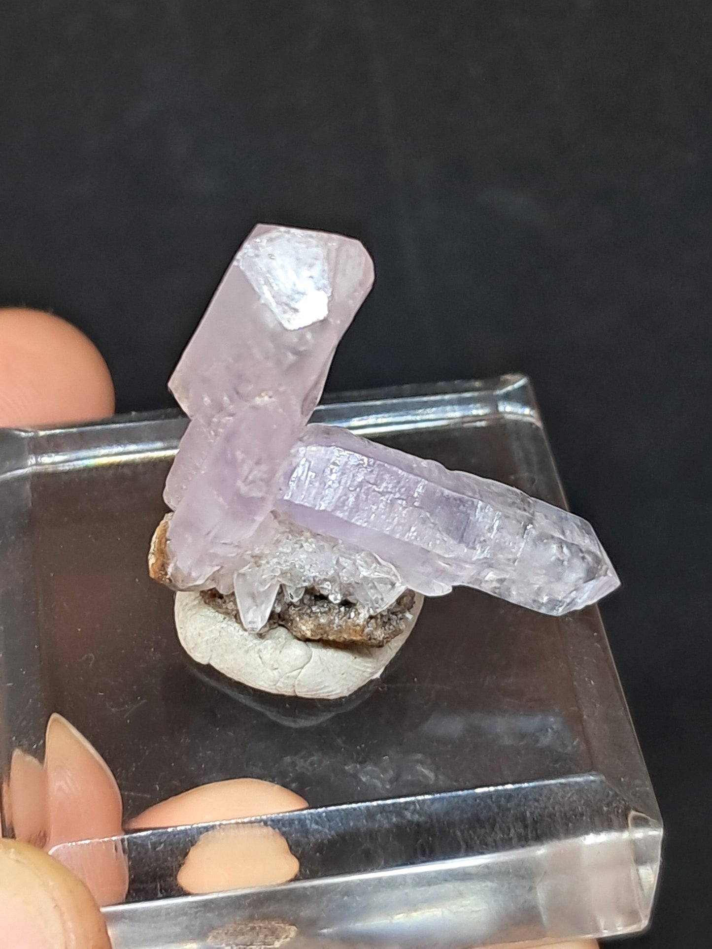 Veracruz Amethyst Scepter Crystals on Matrix (Mexico) | Natural Cluster | Mineral Specimen #VA27
