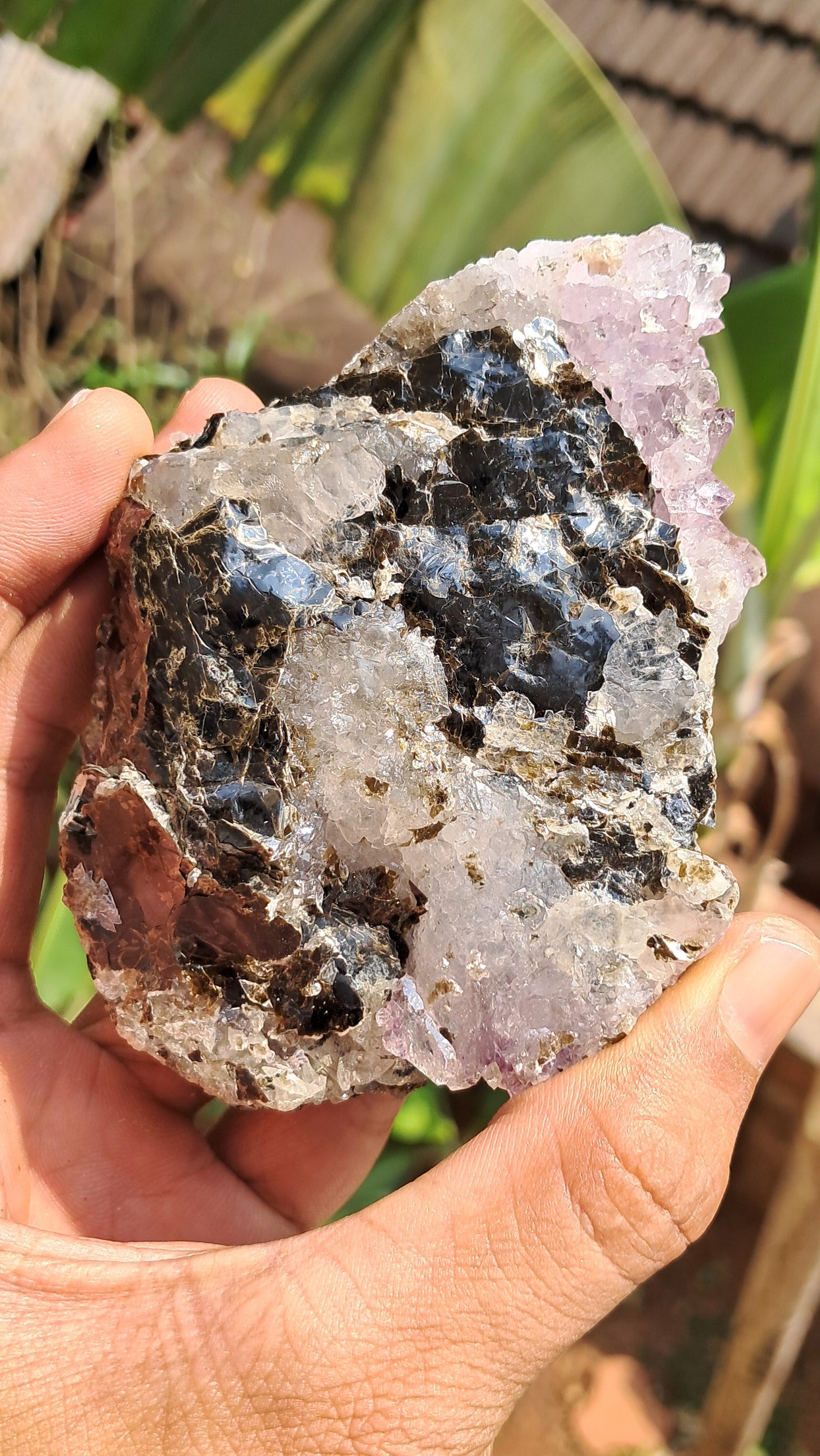 Amethyst Scepters formed in Quartz with Mica | "Super Seven" inclusions | Mineral Specimen #KA189