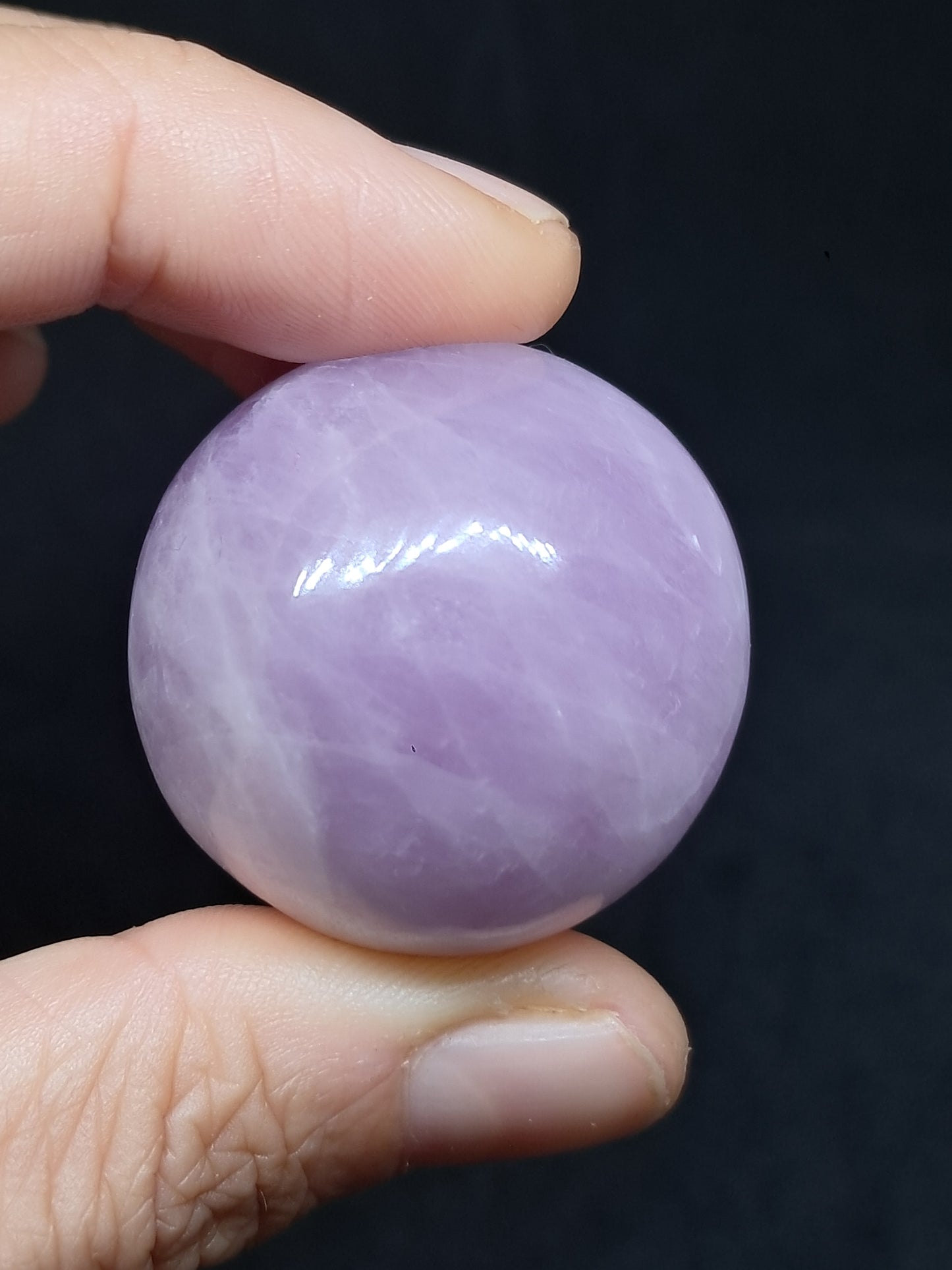 Kunzite Sphere | Polished Stone | Spodumene Natural Crystal
