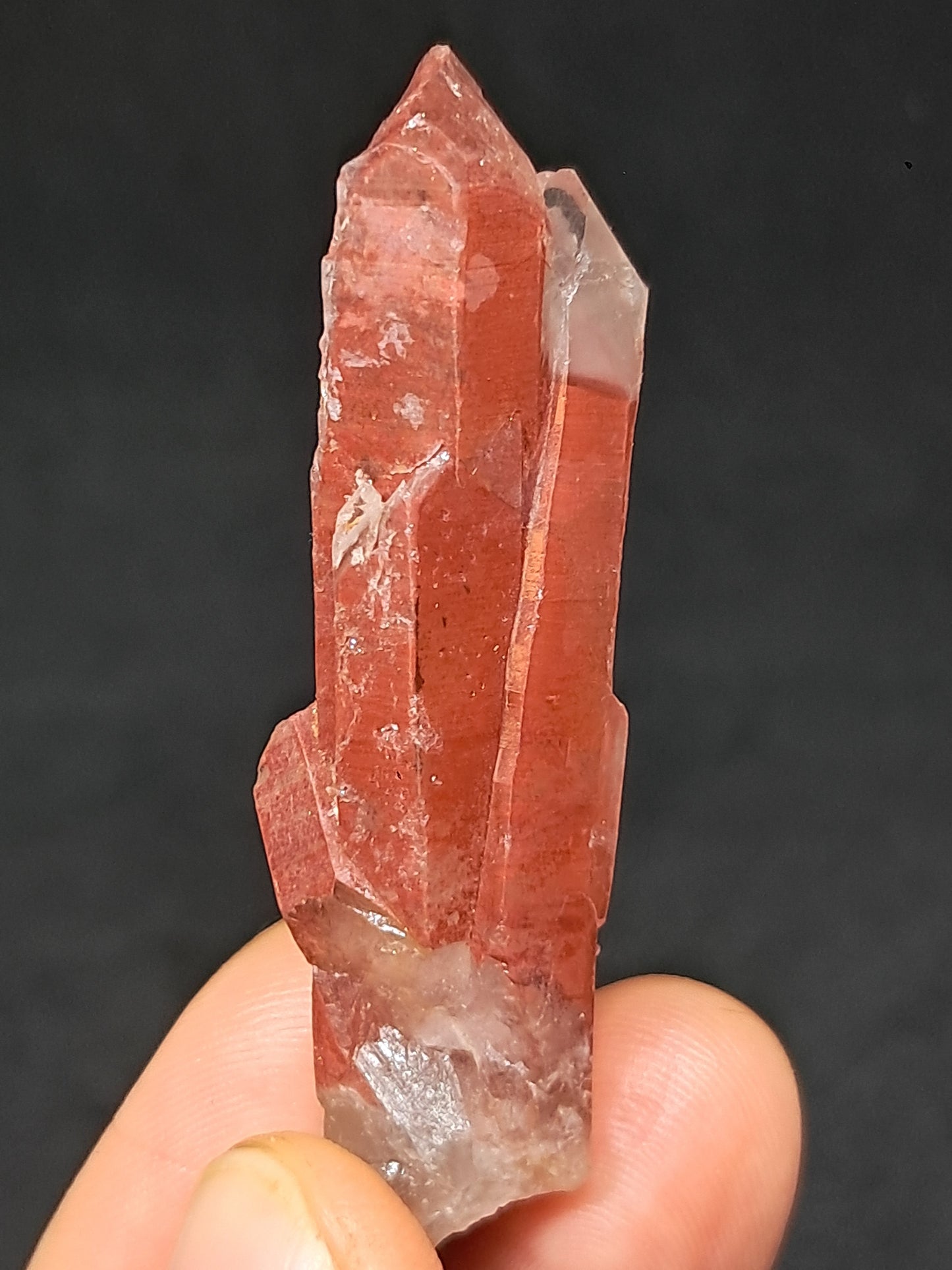 Hematite Phantom Quartz (Telangana) | Natural Crystal | Mineral Specimen #HPQ62