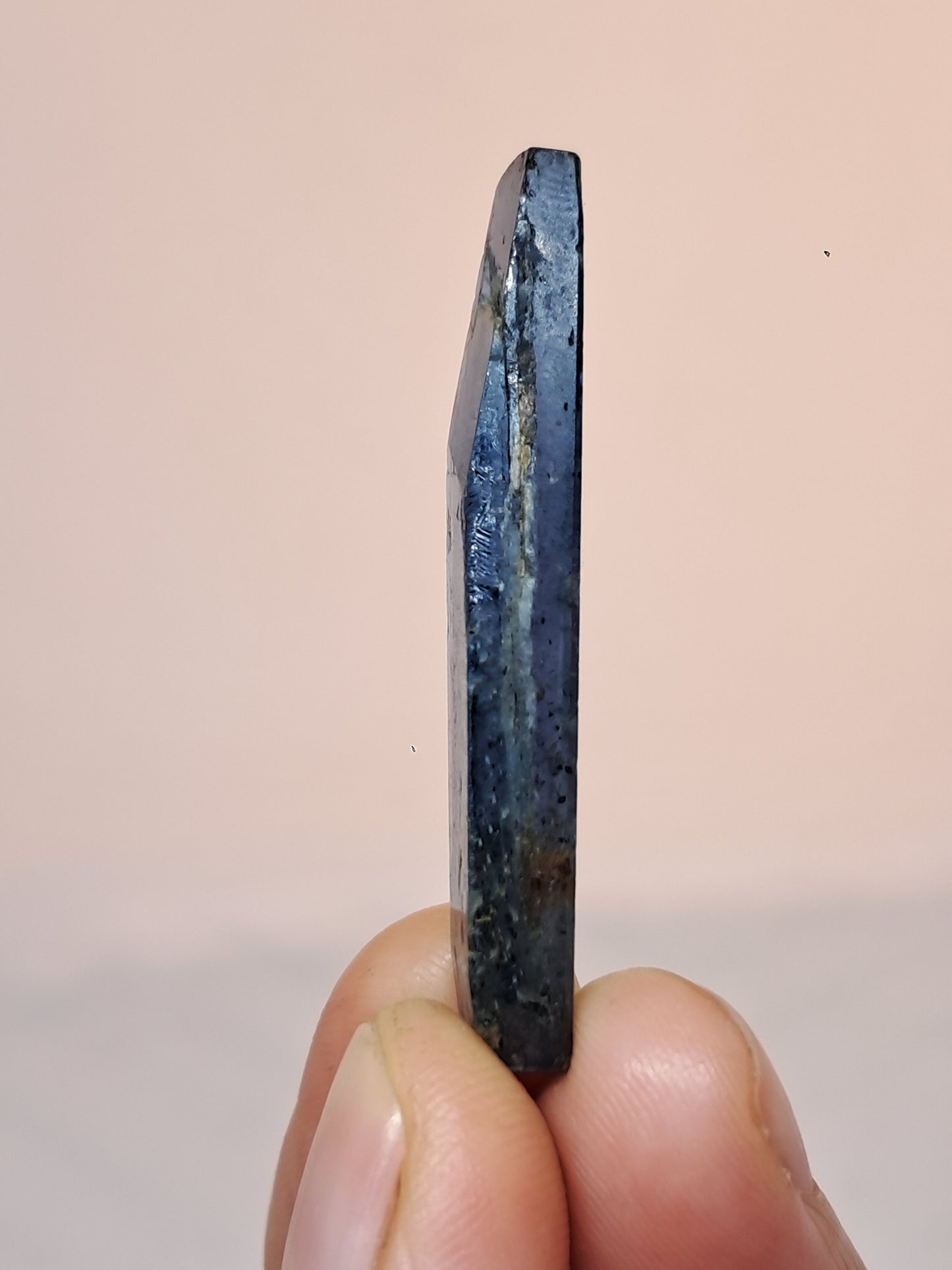 Cianita azul océano (Nepal) Piedra natural pulida n.° KY21