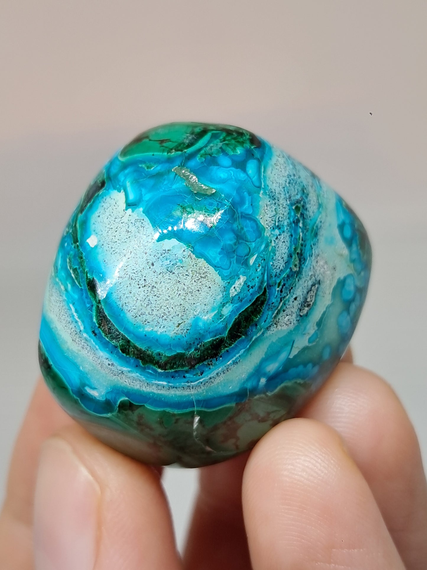 Chrysocolla w/ Malachite Tumble | Polished Free Form | Good Quality | Natural Stone