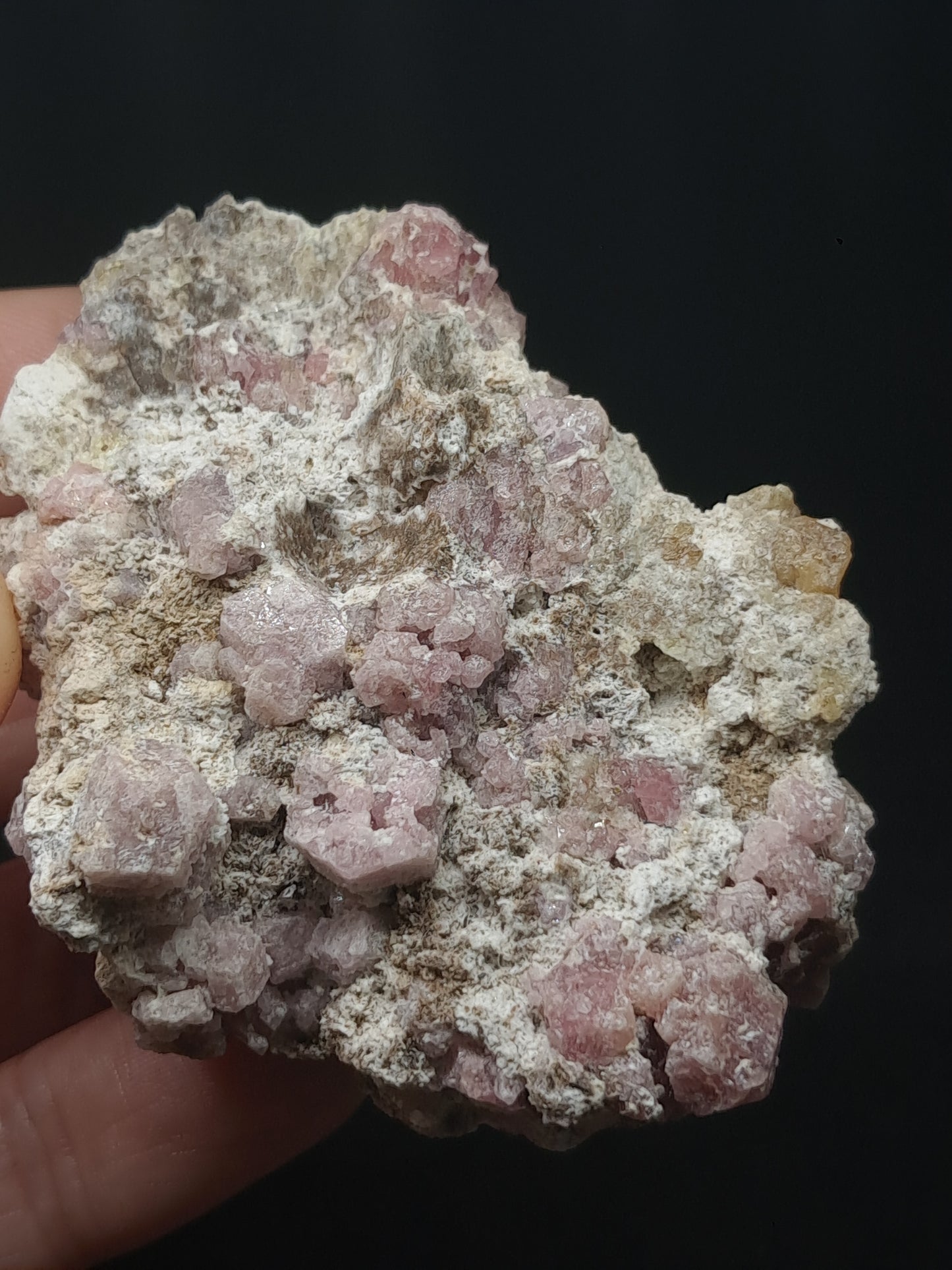 Grossular Garnet on Matrix (Mexico) Pink Garnet Cluster |Rough Crystal Stone | Mineral Specimen #GR19