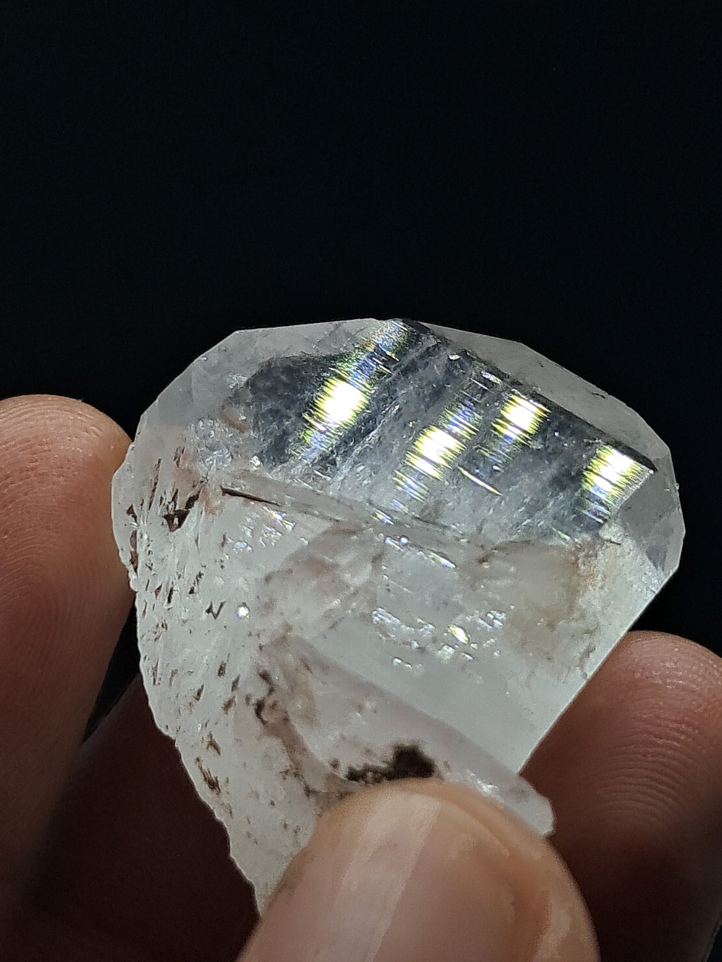Punta natural de cuarzo tabular Faden (Santander, Colombia) | Ejemplar mineral n.° COQ21