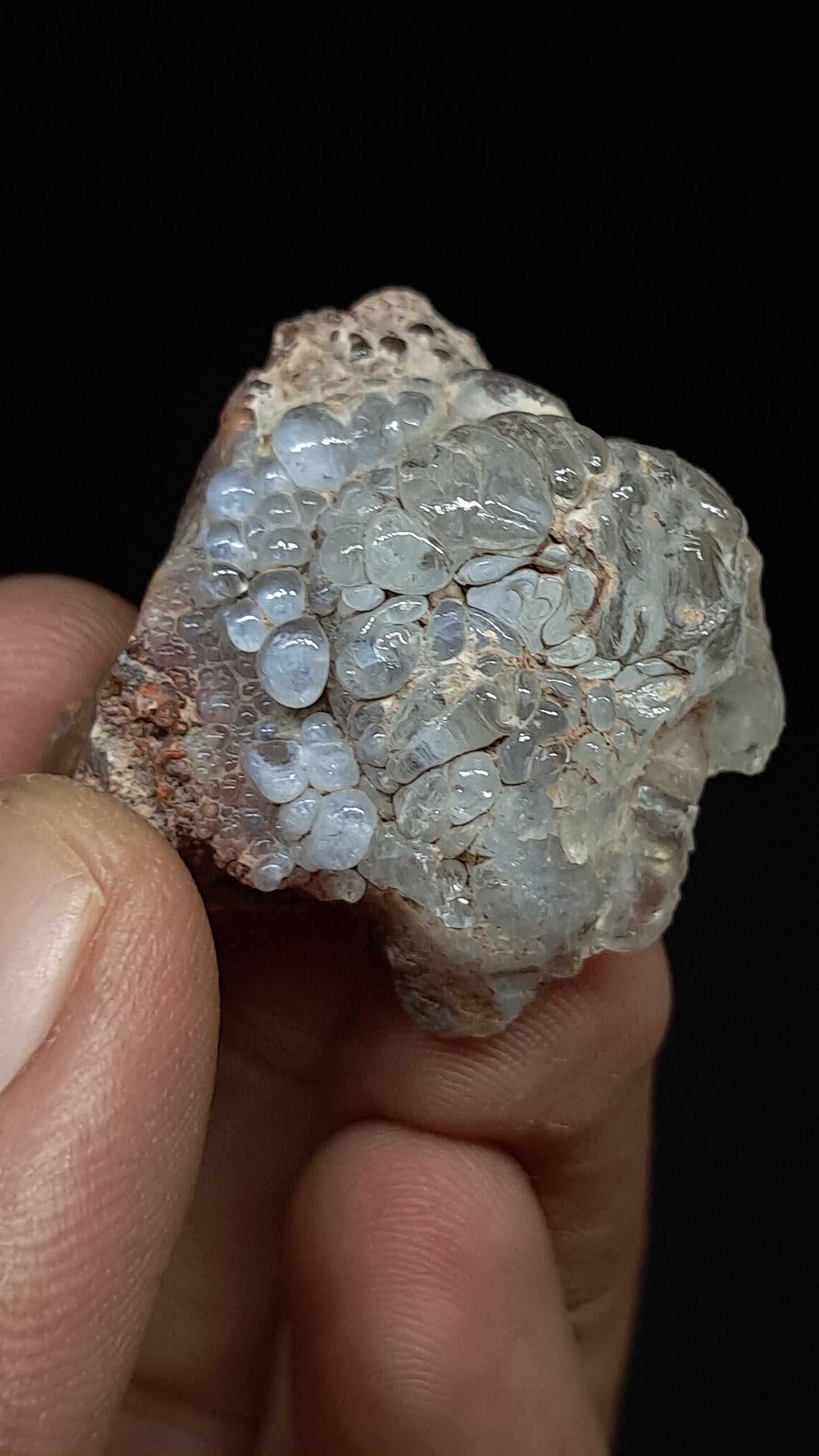 Hyalite Opal on Matrix (Mexico) Rough Crystal Stone | UV-Reactive Mineral Specimen #OH7