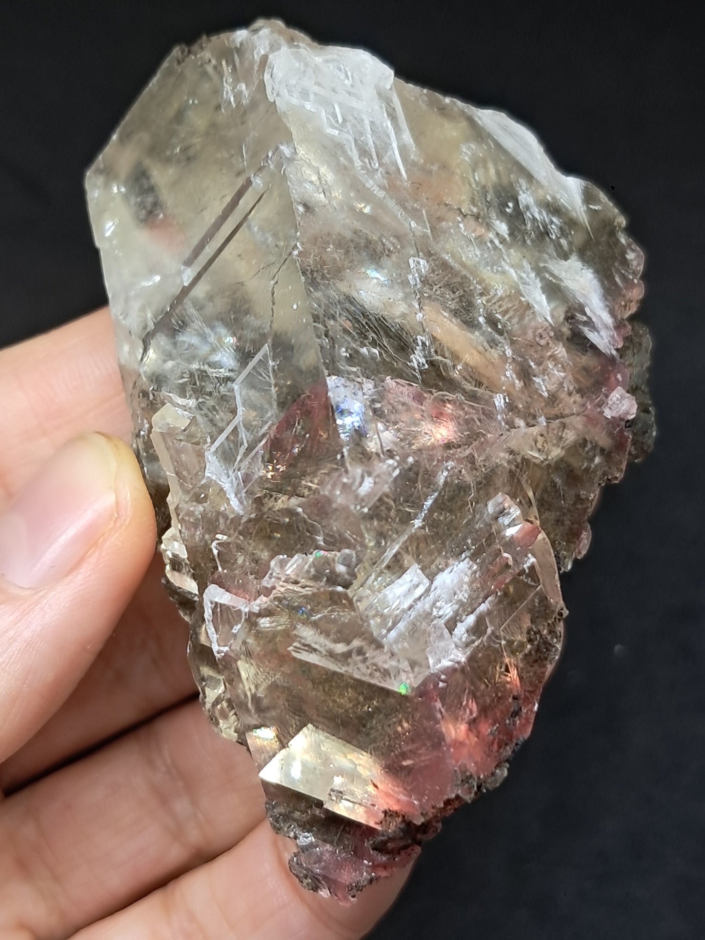 Calcita de frambuesa mohosa *Hallazgo raro* (Madhya Pradesh) Cristal natural | Piedra en bruto | Muestra mineral #CA37