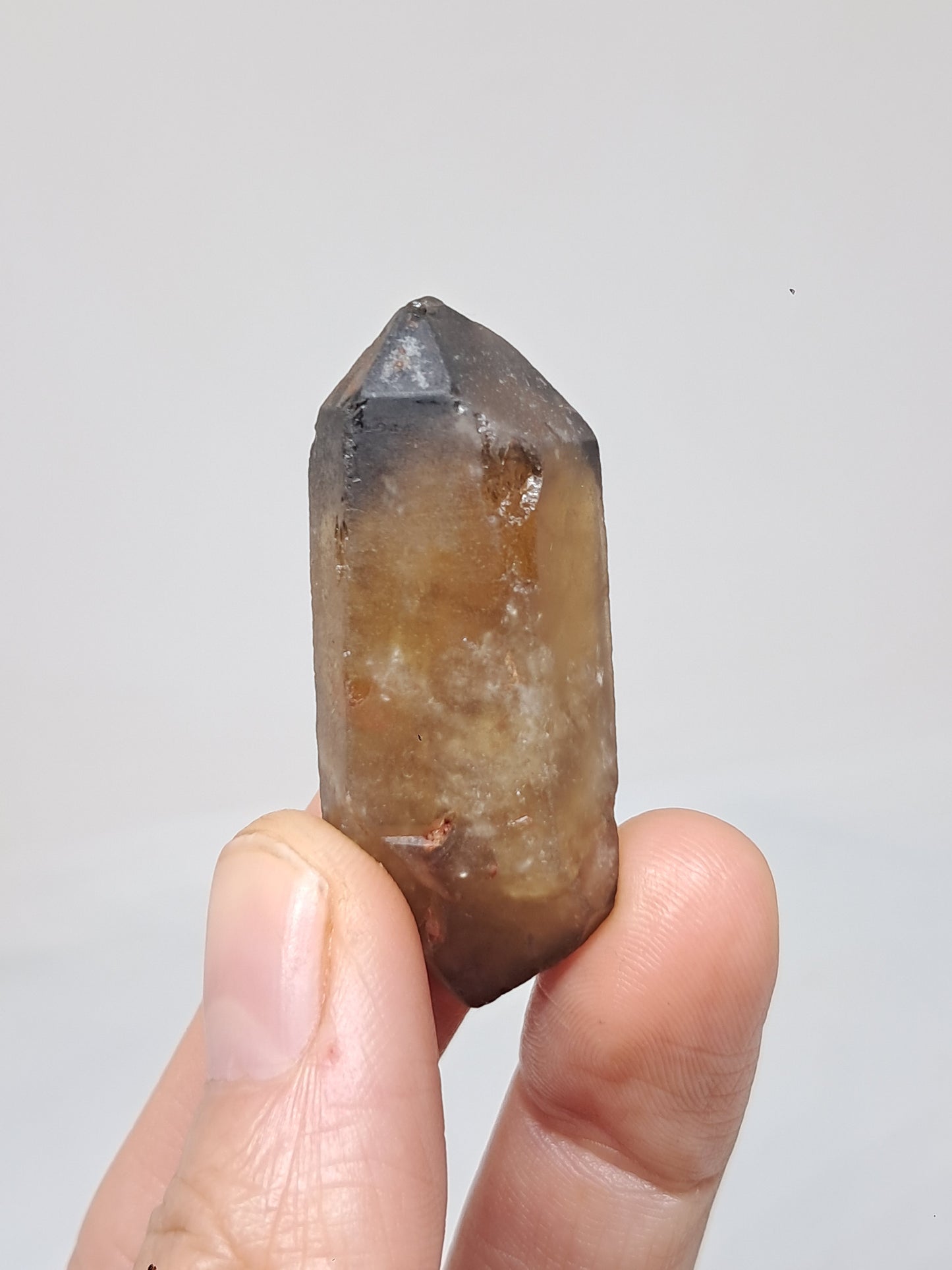 Natural Citrine (DRC) Double Terminated Crystal Point | Mineral Specimen #CTN25