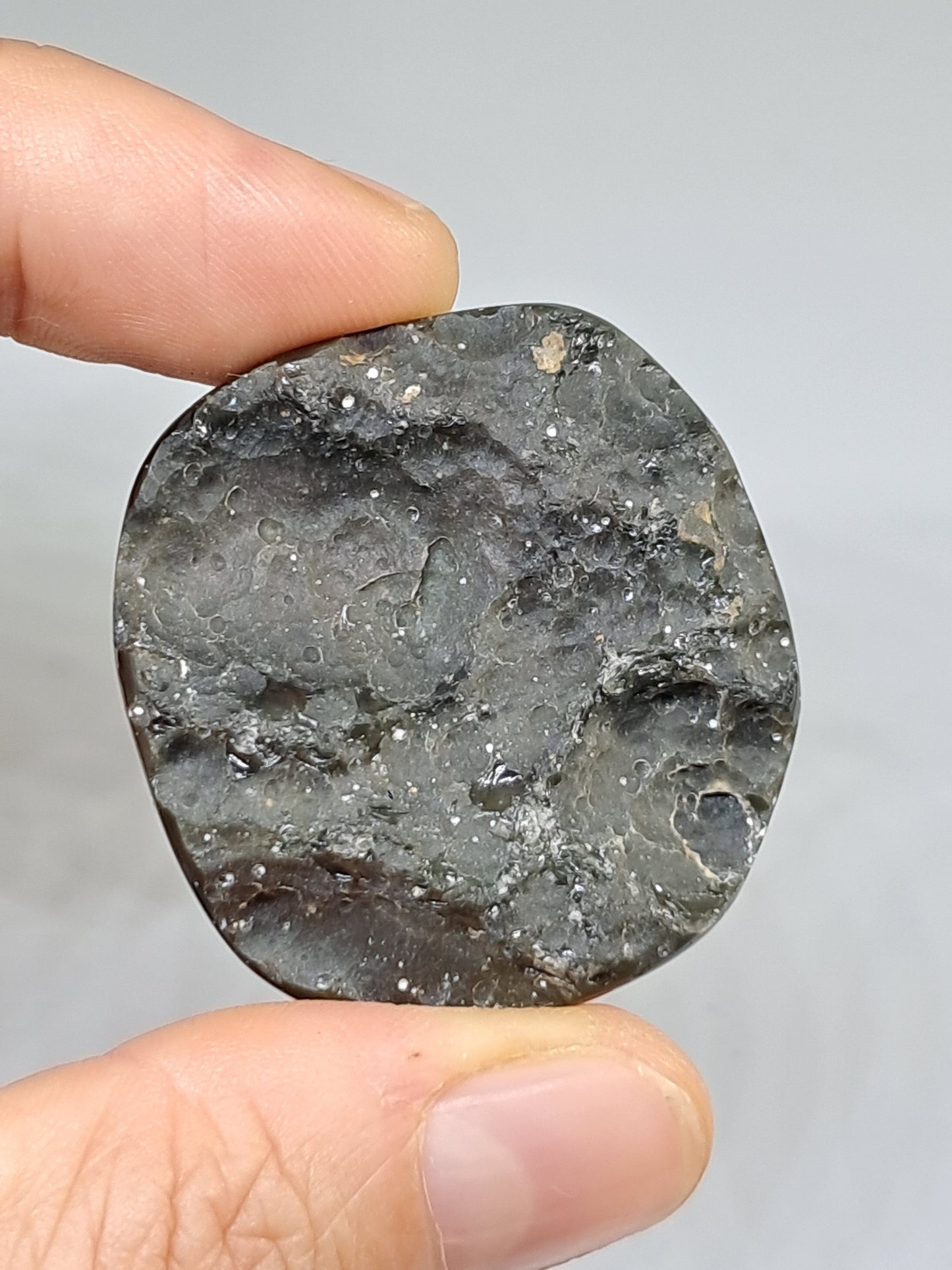 Rainbow Obsidian (Mexico) Natural Stone | Half Polished Half Rough #RO12