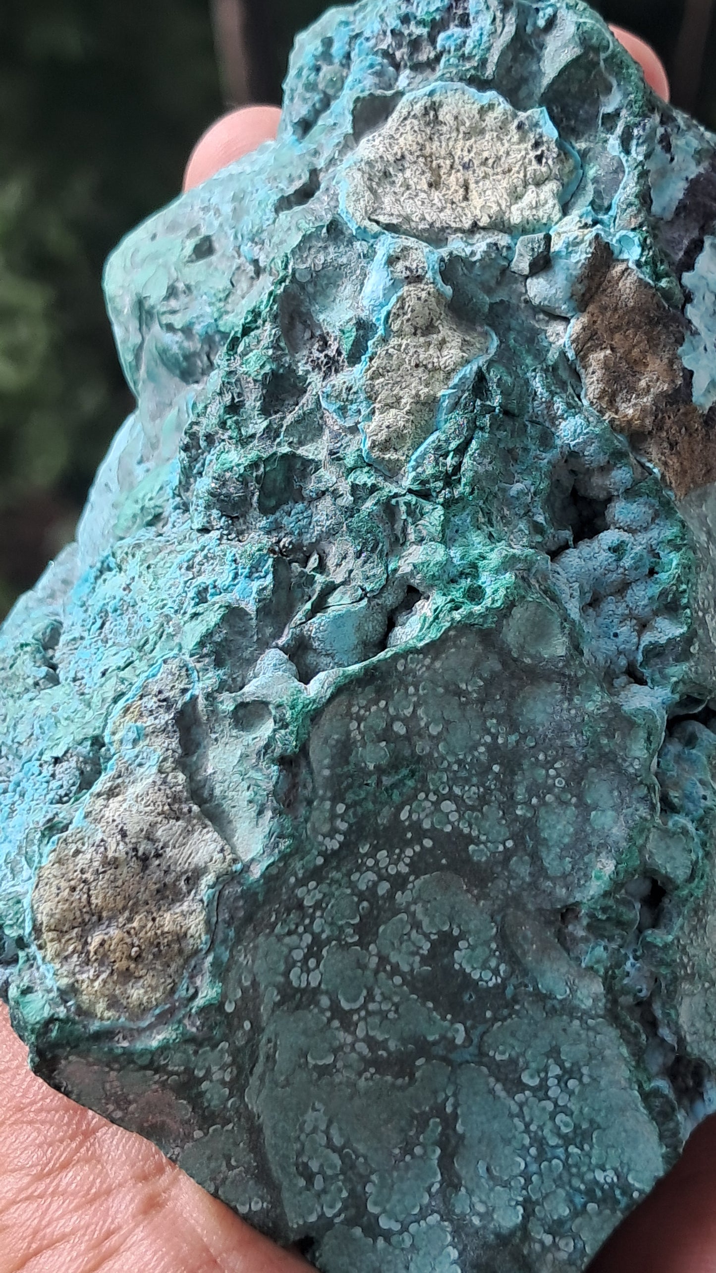 Malachite w/ Chrysocolla | Half Polished Half Rough | Natural Stone | Large Size | Beautiful Patterns #CM27