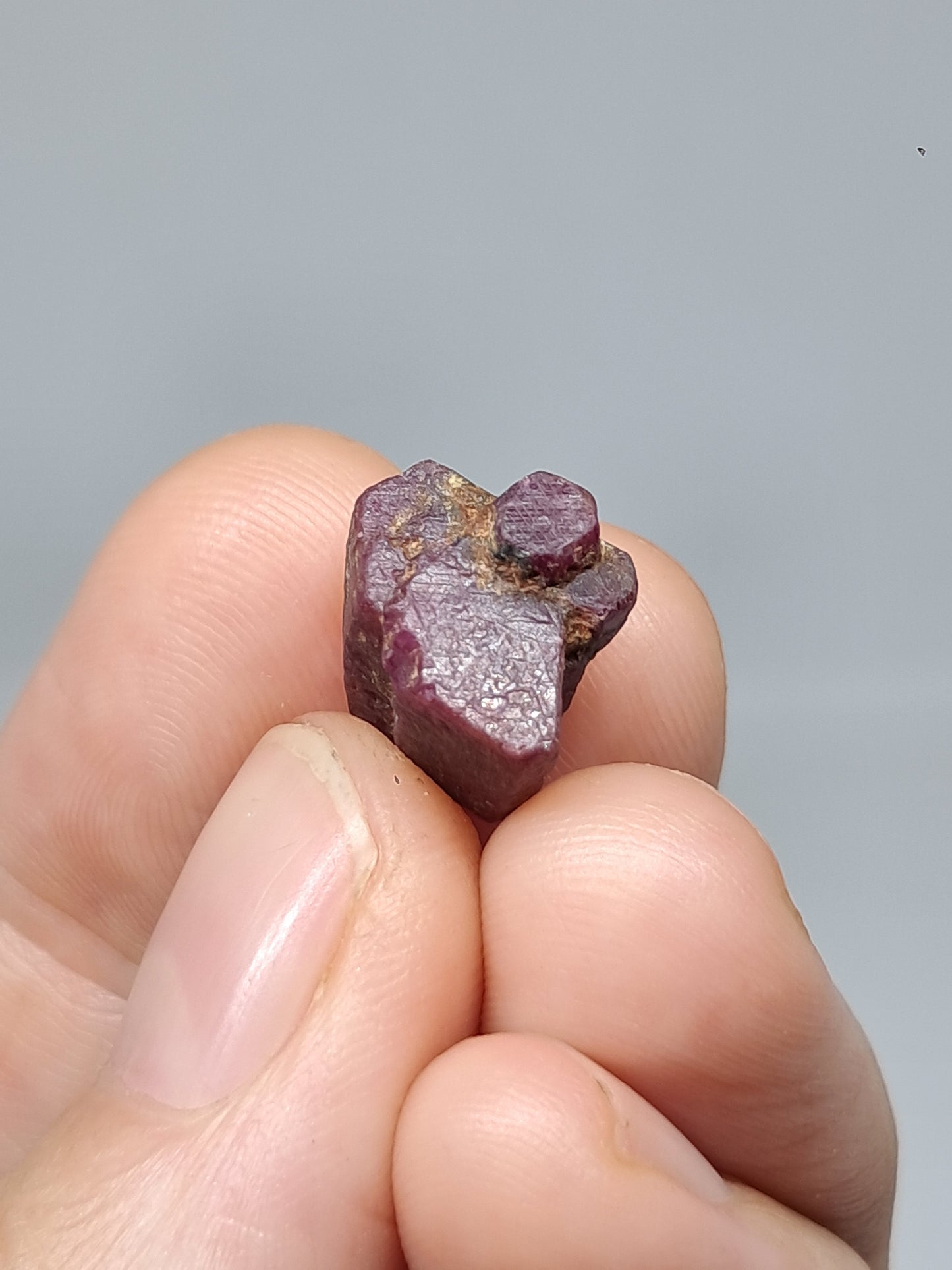 Cristal de Rubí en Bruto (Tamil Nadu) Piedra Natural | Muestra Mineral #RB23