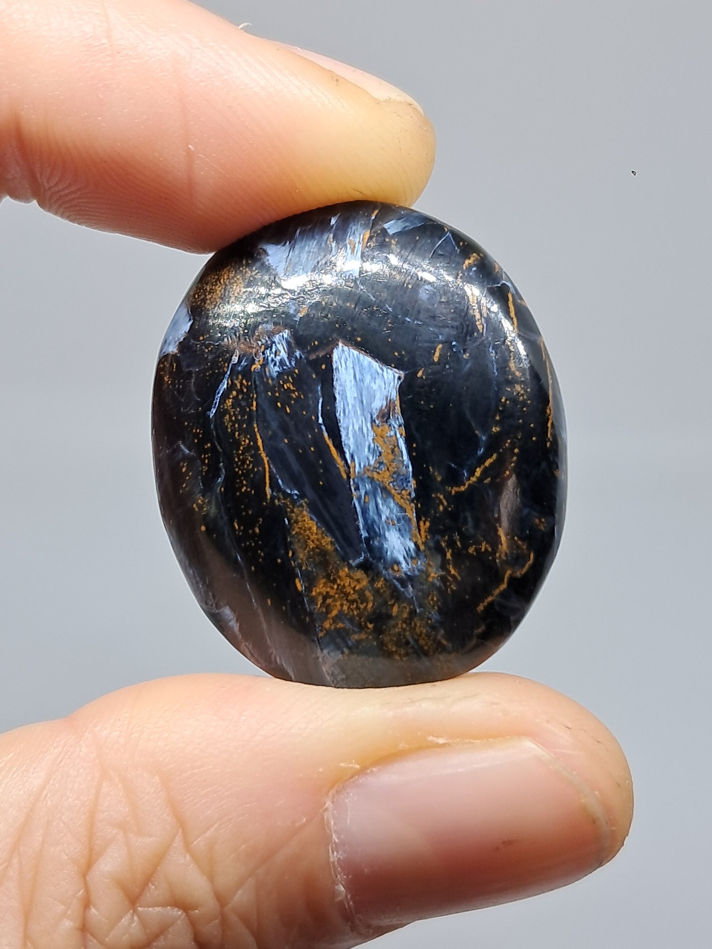 Pietersite Palmstone | Rare Polished Stone | Storm Tempest Stone | High Quality
