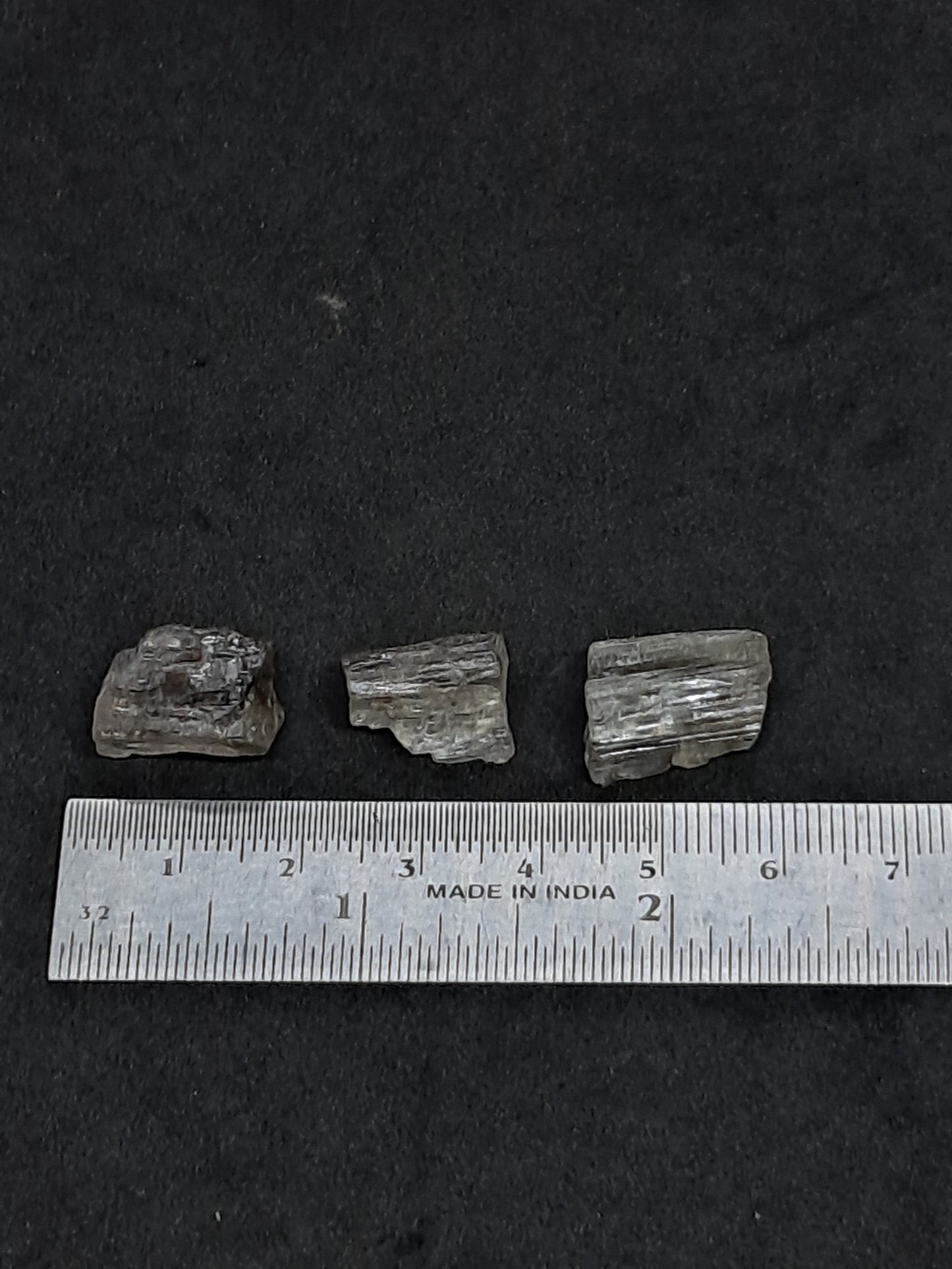 Set of 3 Fluorescent Scapolite Crystals (Karur) UV Reactive | Rough Stone | Natural Mineral Specimen #SCP28