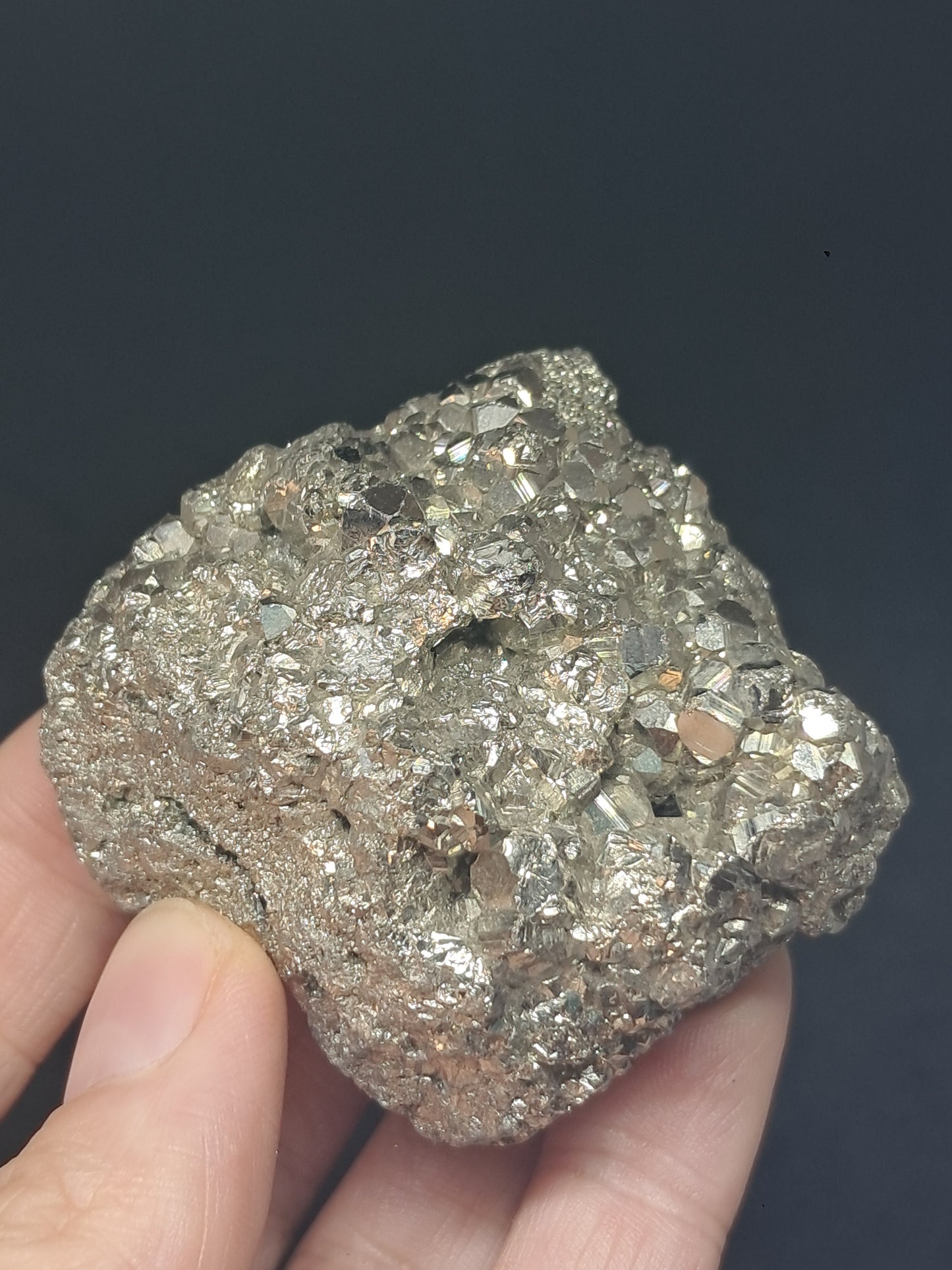 Pirita en bruto (Perú) Racimo natural | Muestra mineral | Rocas y Cristales #PR23