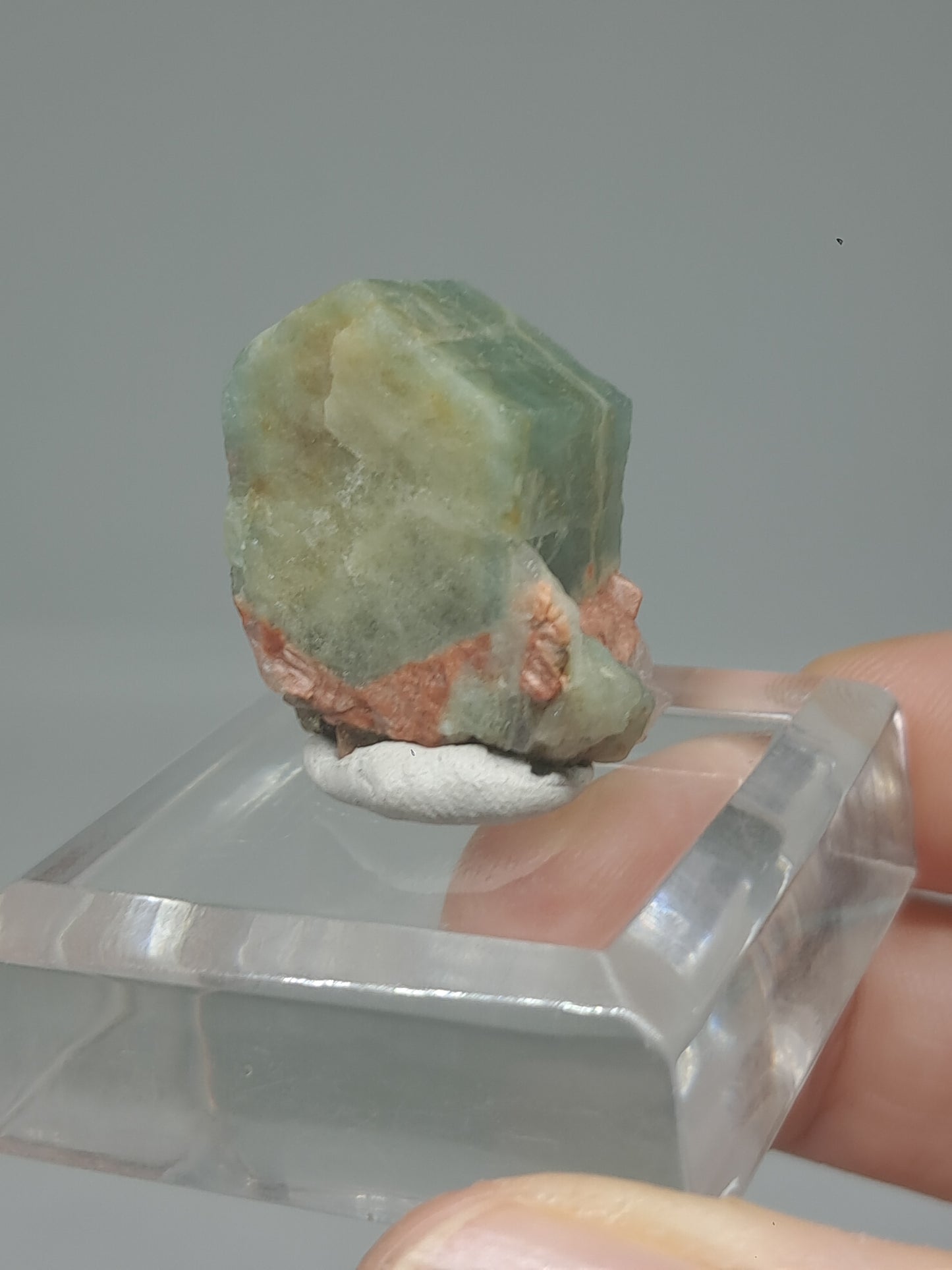Aquamarine on Matrix (Karur) Rough Natural Crystal | Mineral Specimen #AQM49