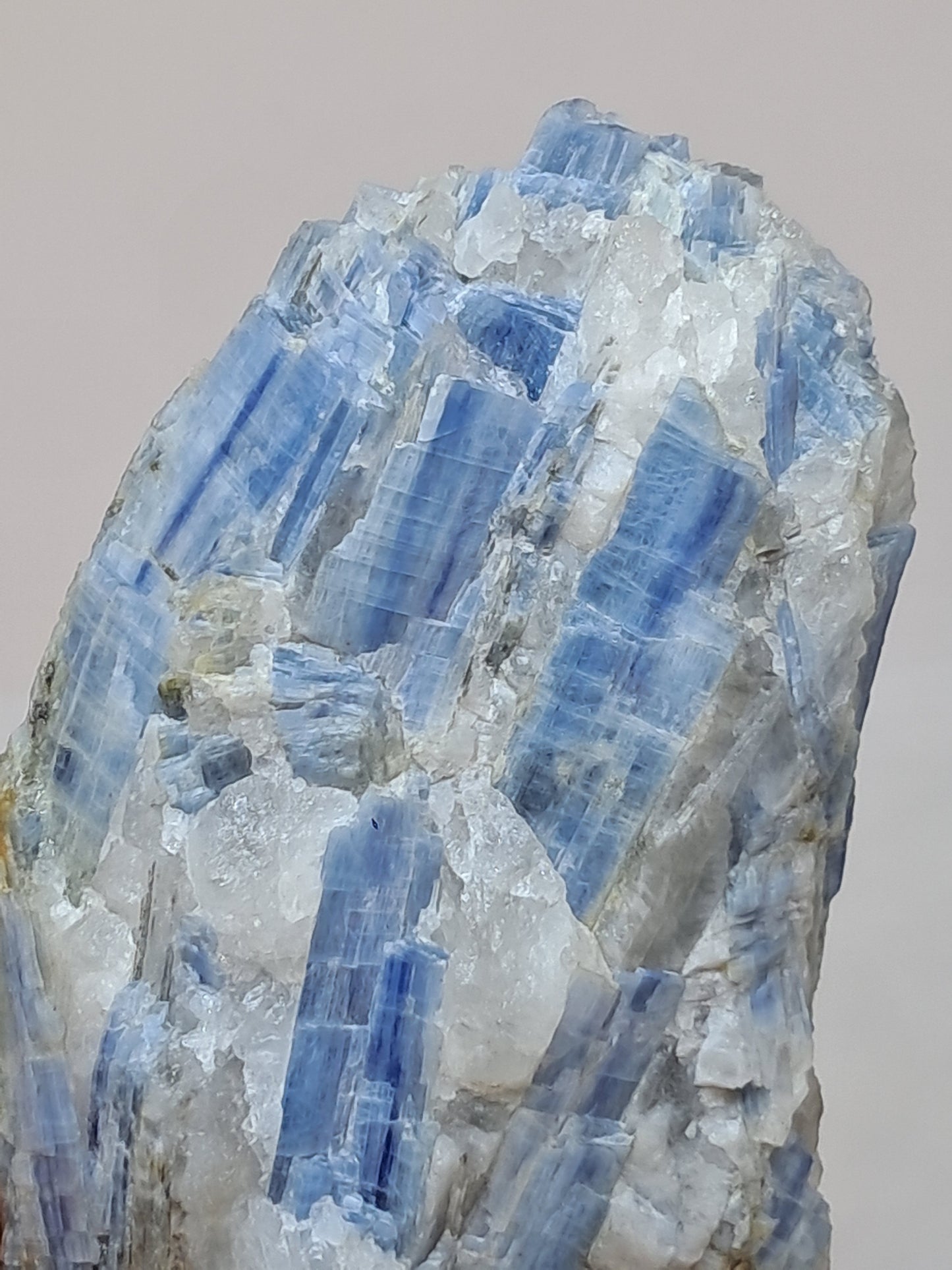 Blue Kyanite Cluster w/ Quartz (Tamil Nadu) Natural Mineral Specimen #KY1