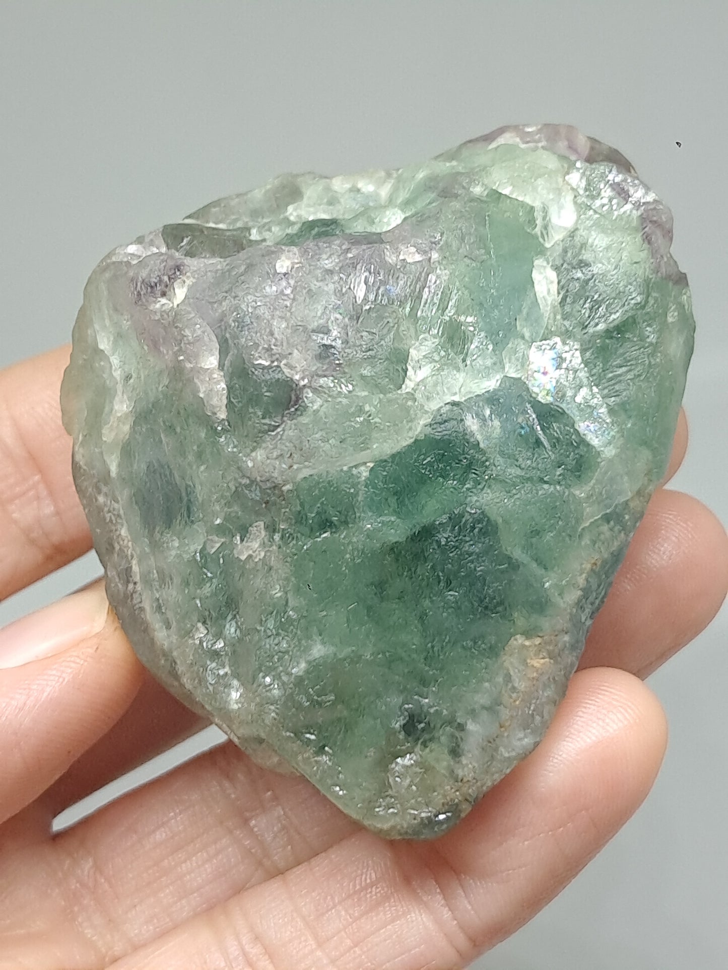 Rough Rainbow Fluorite Stone | Natural Crystal | Mineral Specimen #FL6