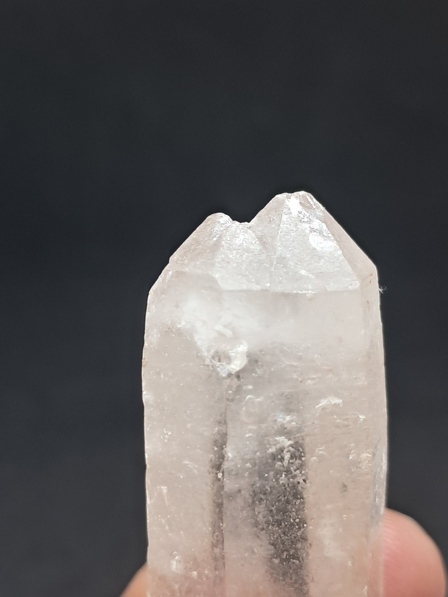 Himalayan Quartz Biterminated Self-healed Point | Natural Crystal | Mineral Specimen #CH71