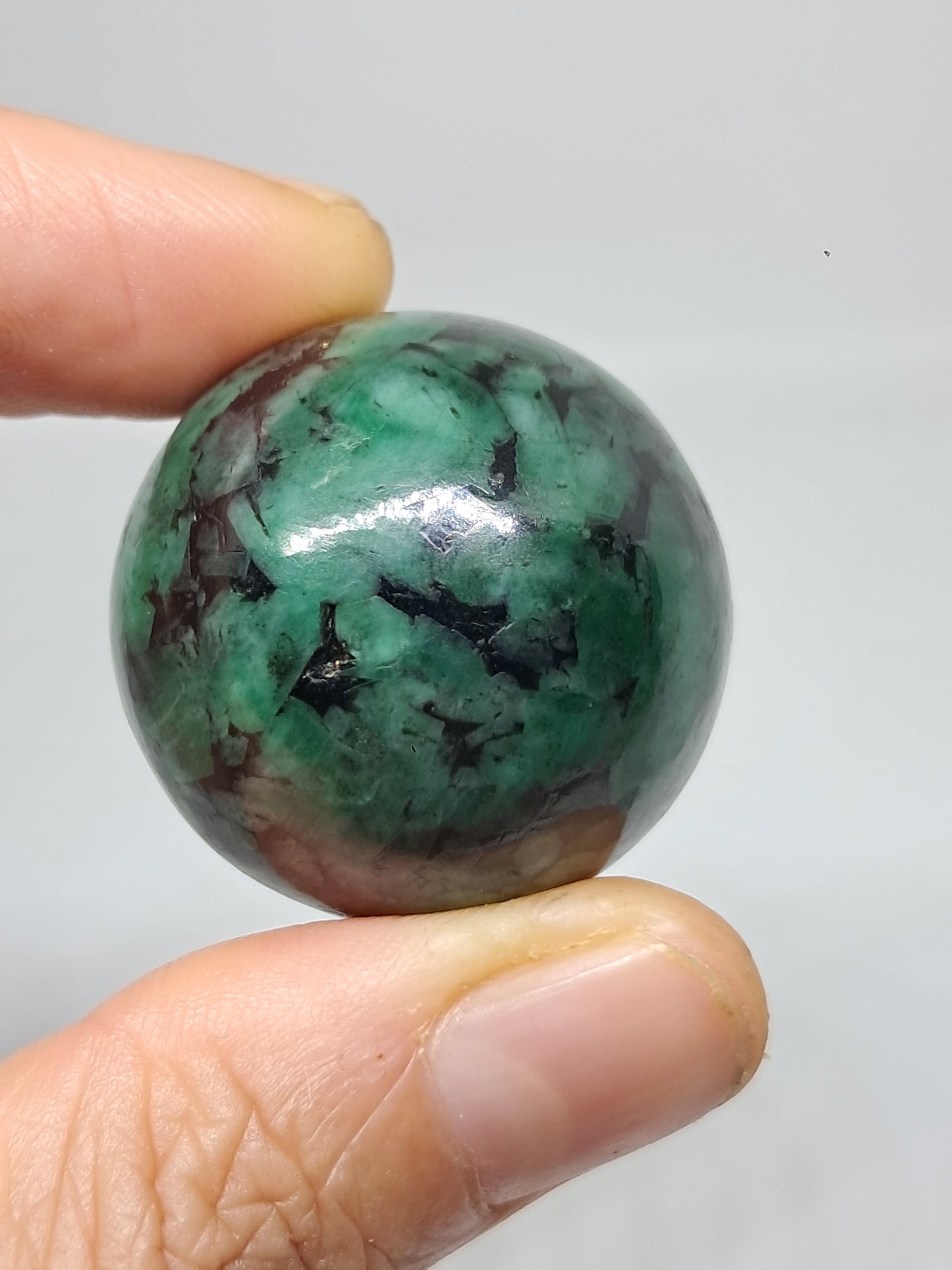 Emerald Sphere | Polished Stone | Natural Crystal #EM6