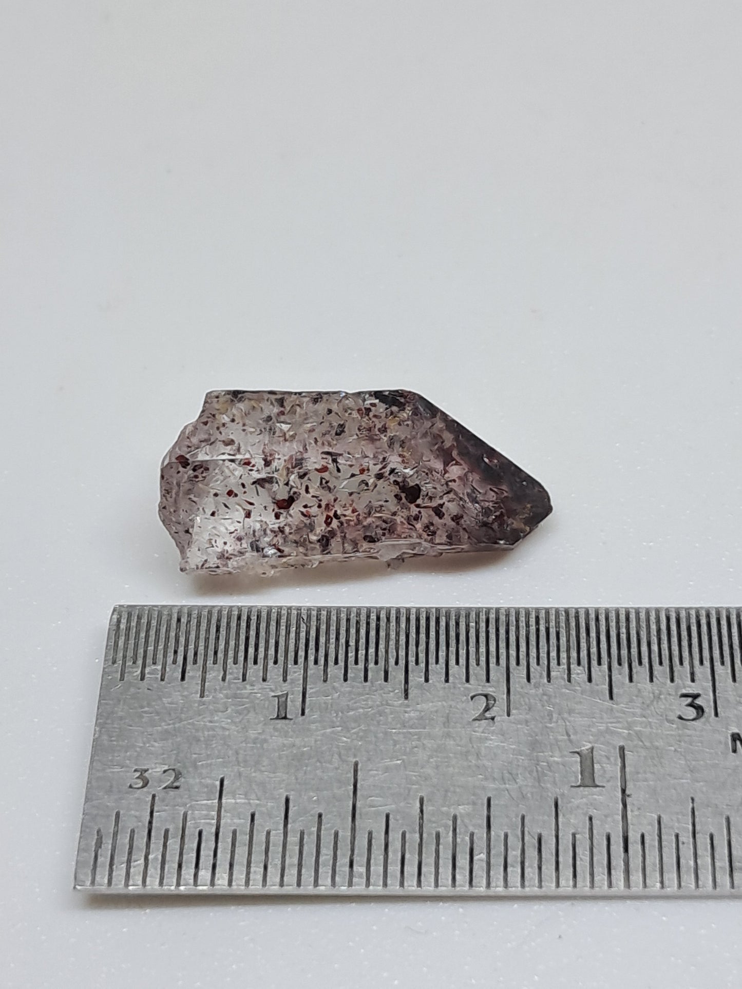 Hematite Included Quartz (Karur) Natural Crystal Point | Mineral Specimen #HPQ64
