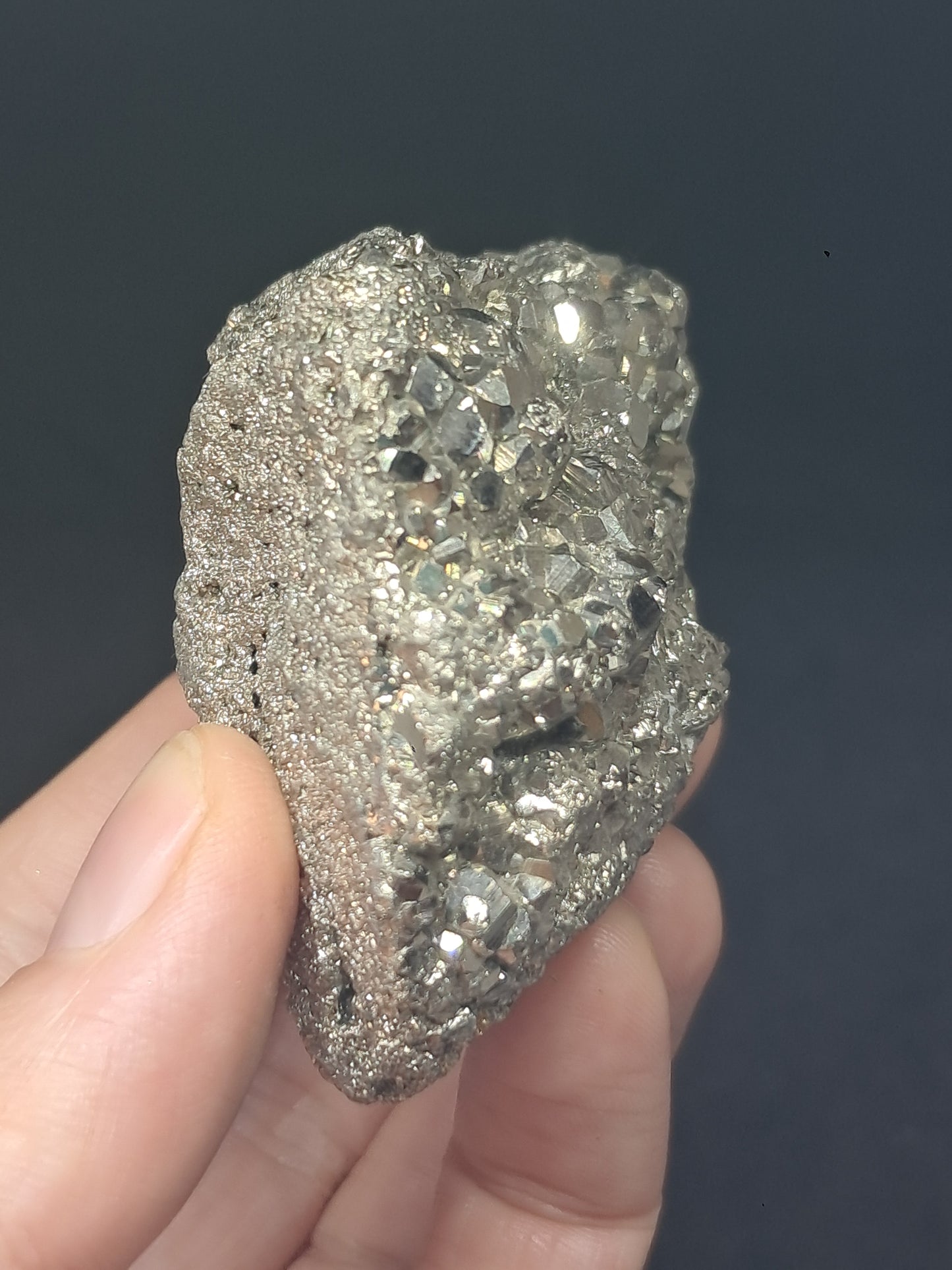 Pirita en bruto (Perú) Racimo natural | Muestra mineral | Rocas y Cristales #PR23